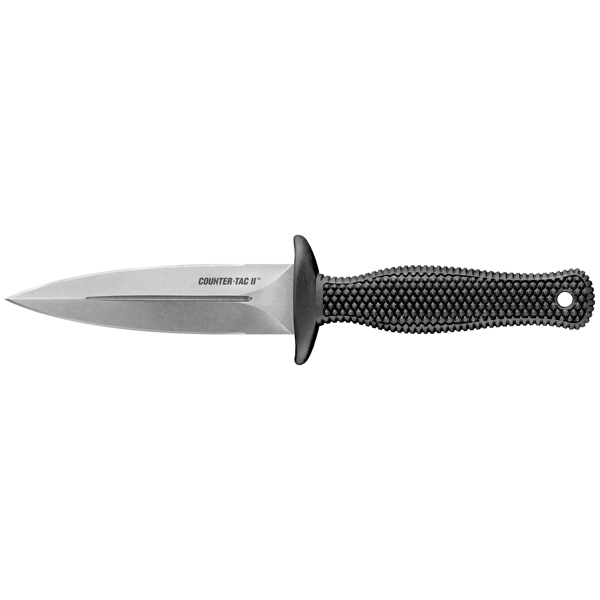 Cold Steel Counter Tac II, Fixed Blade Knife, AUS-8A Steel, Plain Edge, 3.375" Blade - Cold Steel