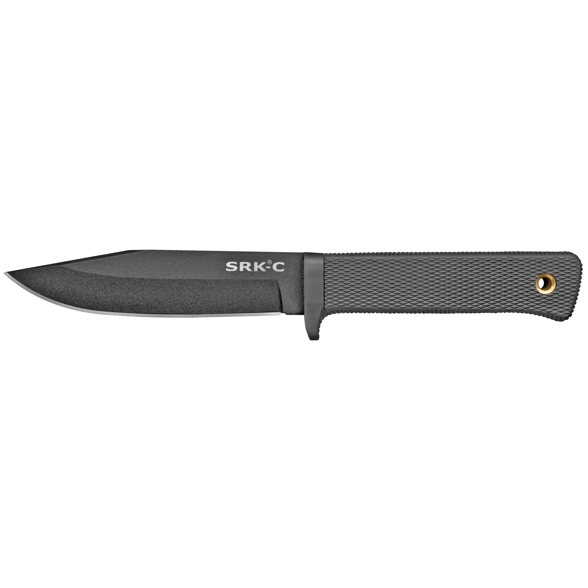 Cold Steel SRK Compact, Fixed Blade Knife, SK-5 with Black Tuff-Ex Finish, Plain Edge, 5" Blade - Cold Steel