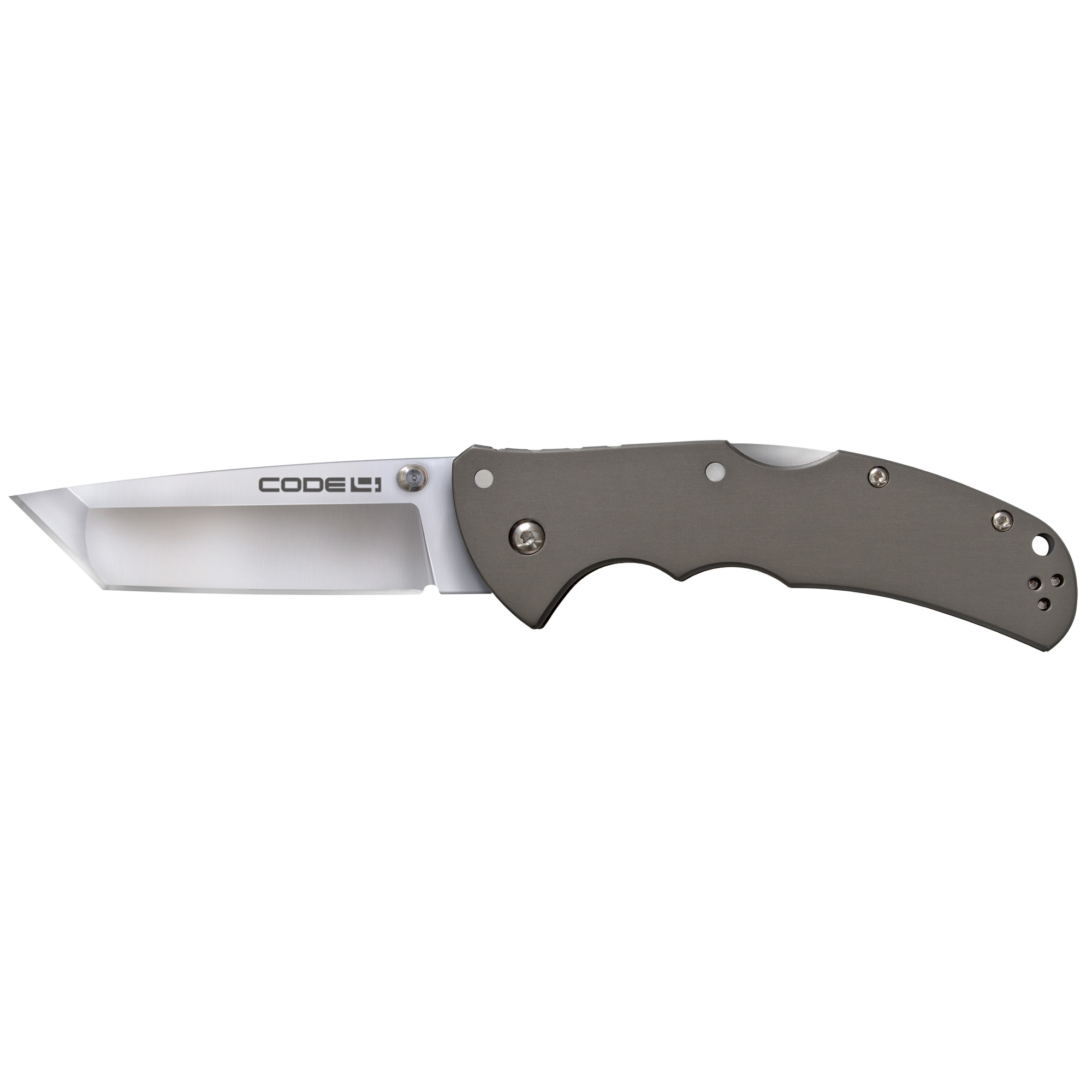 Cold Steel Code 4, Folding Knife, S35VN Steel, Plain Edge, 3.5" Blade - Cold Steel