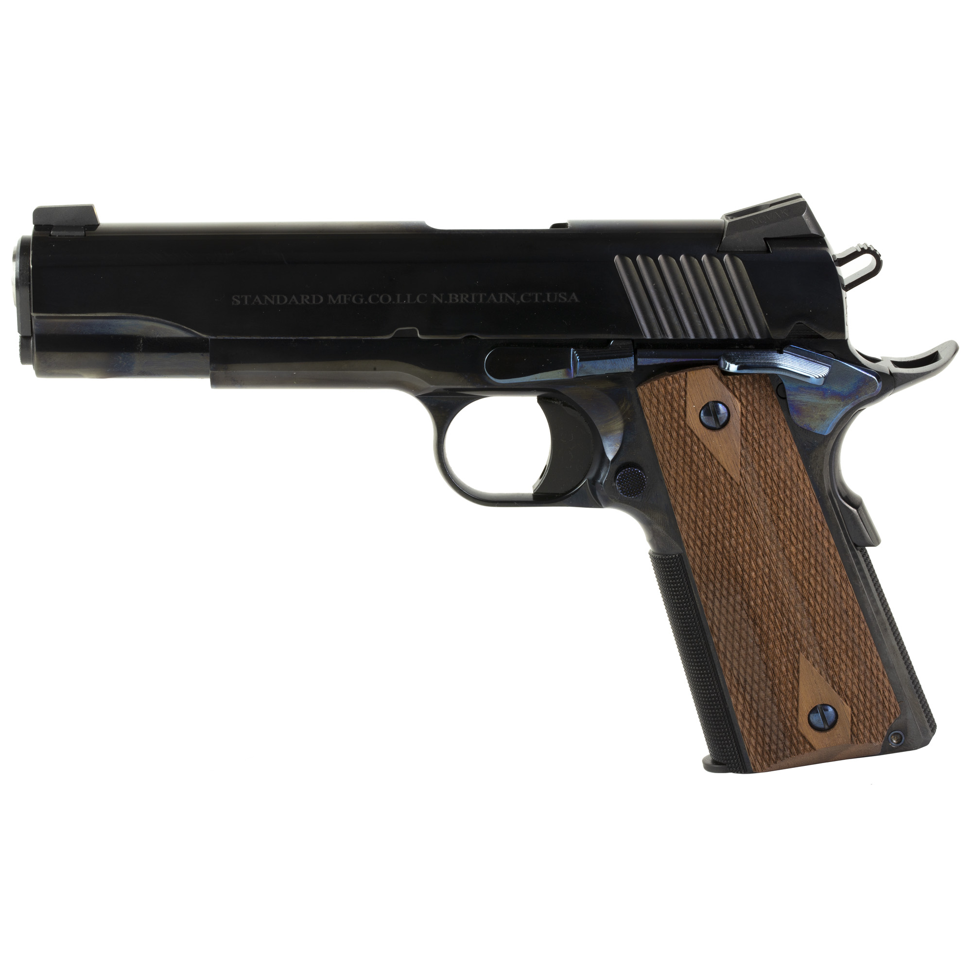 Standard MFG .45 ACP 1911 Pistol, 5" Barrel, Fixed Sights, Blue - 1911B - Standard Mfg