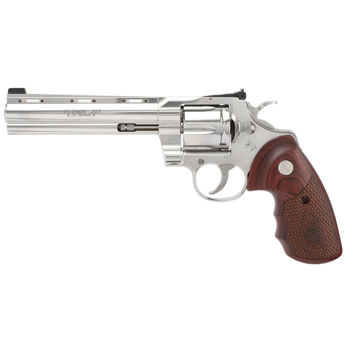 Colt Python .357 Magnum/.38 Special Revolver 6" 6rds, Stainless - Colt