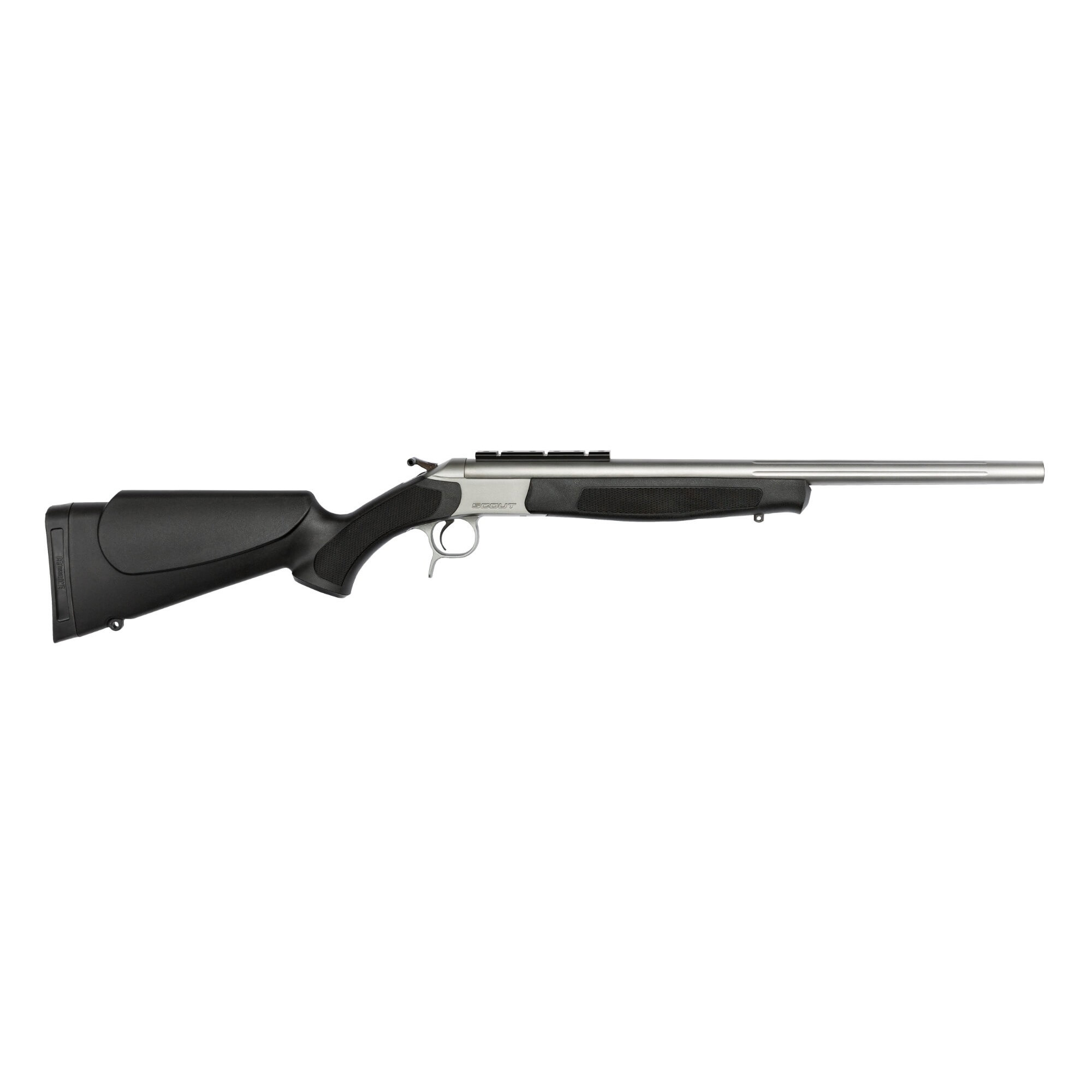 CVA Scout .243 Winchester Single Shot Rifle, 20" Barrel, Silver - CR4816S - Cva