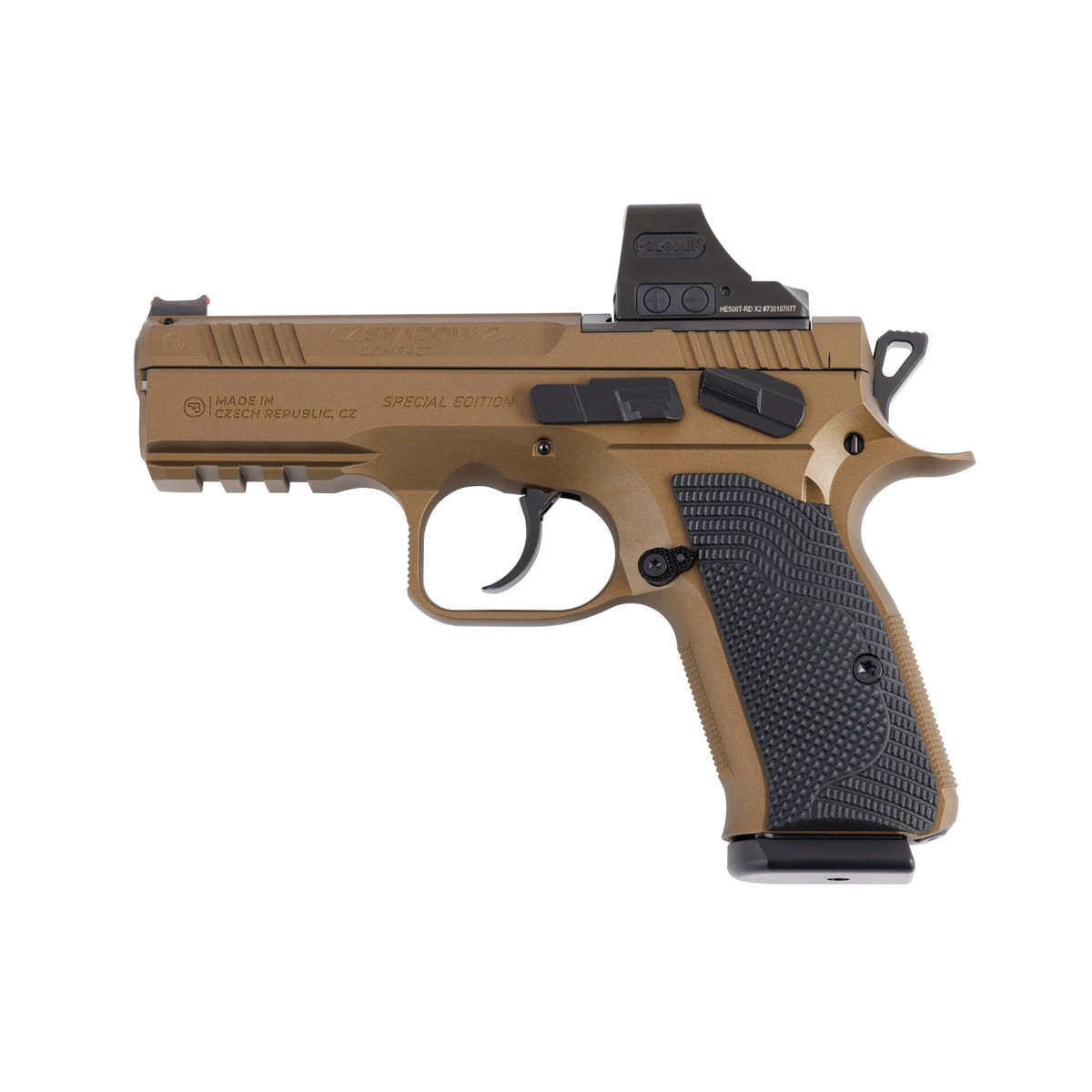 CZ Shadow 2 Compact 9mm 4" 15rds, Burnt Bronze - Cz