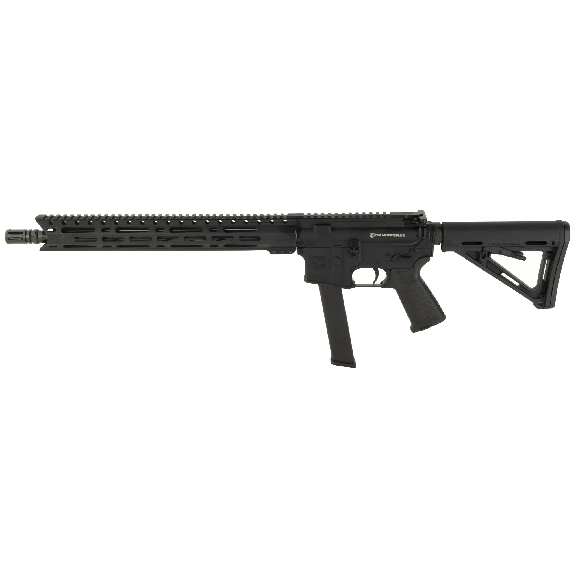 Diamondback DB9RMlb 9mm AR Rifle with 16" Barrel, Black - DB1417P001