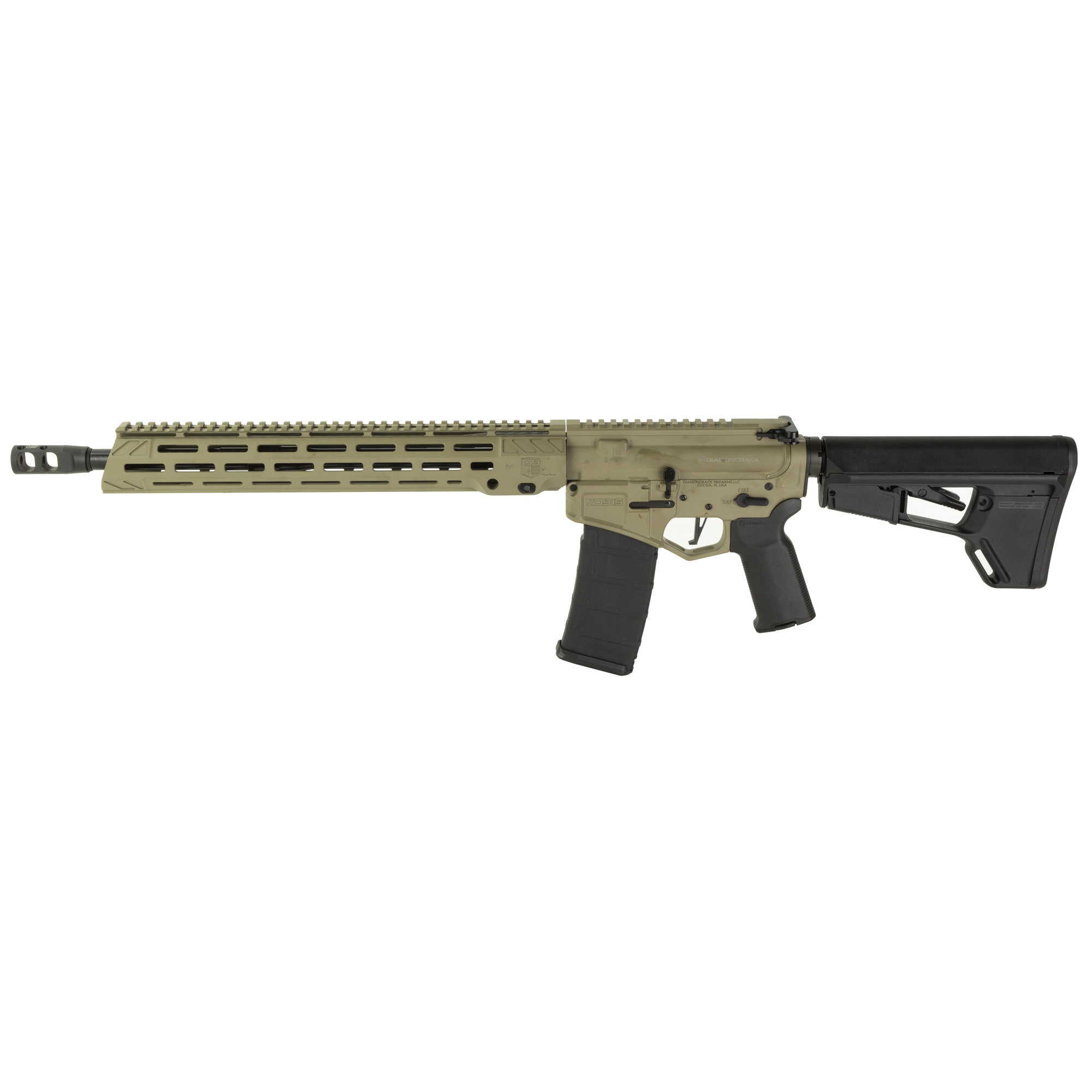 Diamondback DB15 .223 Remington AR Rifle with 16" Barrel, Flat Dark Earth - DB1874K061