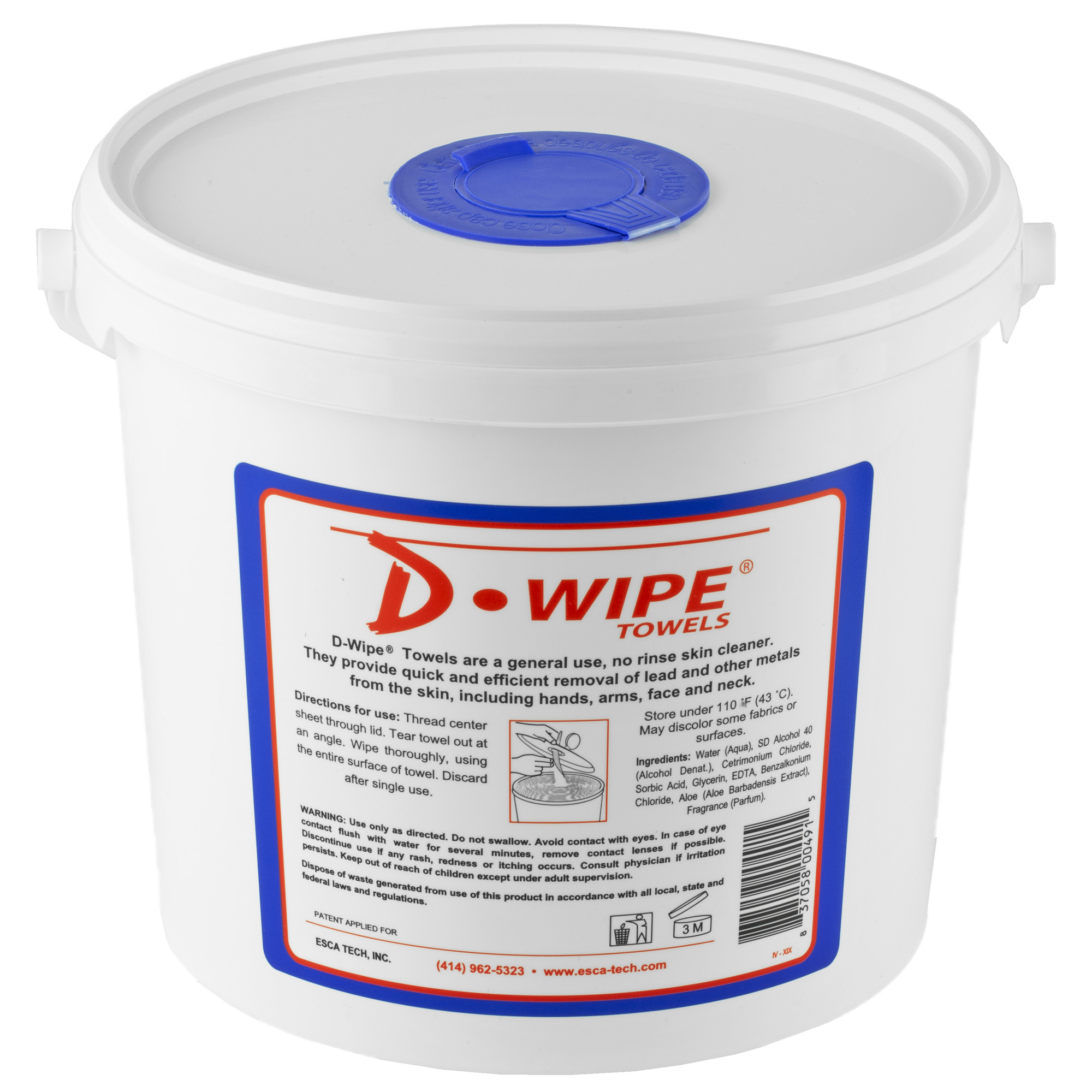 D-Lead Wipes, 70 Count, Disposable Wipes, Pop Up Canister - WT070 - D-Lead