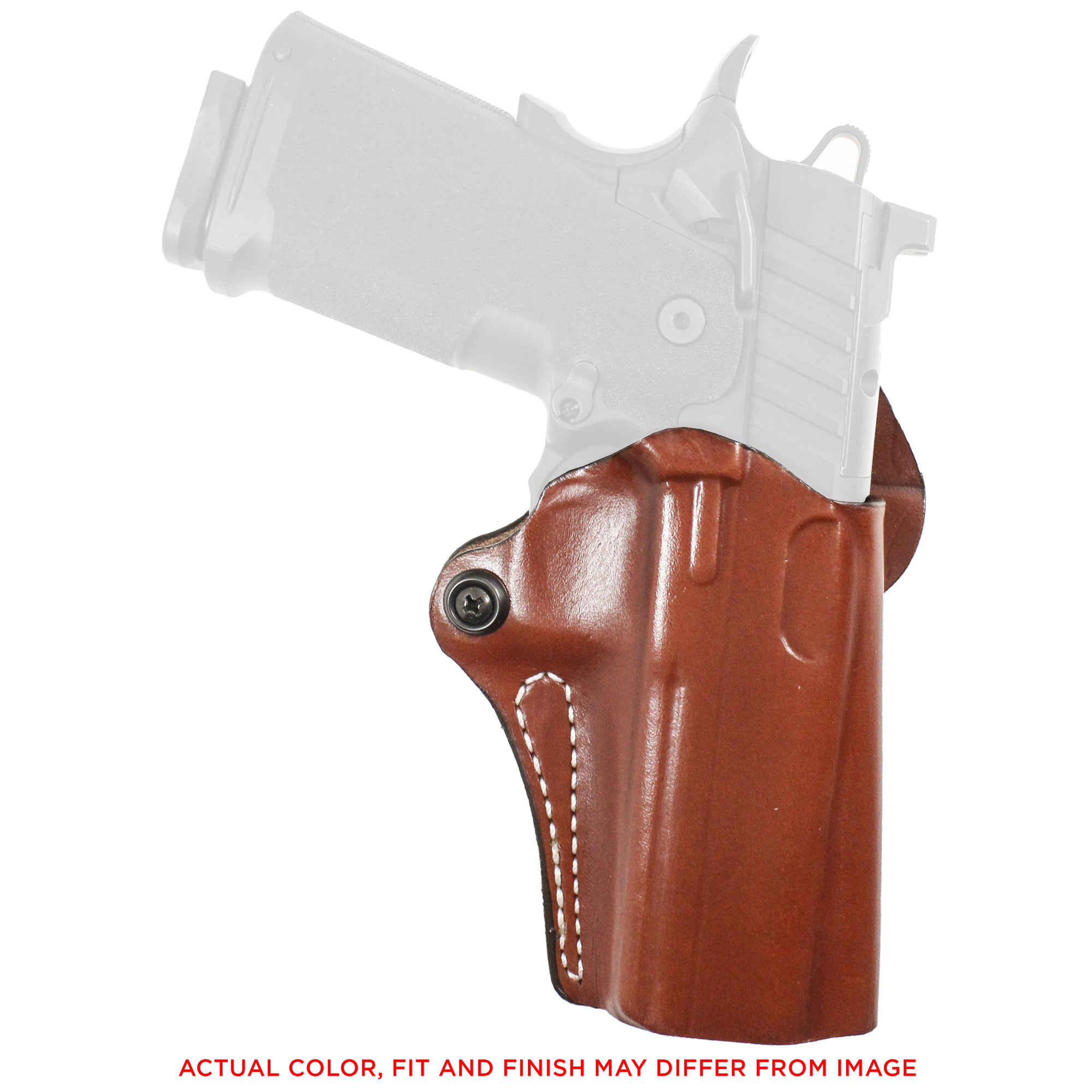 DeSantis Gunhide 019, Mini Scabbard, Belt Holster, fits Kimber Micro 1911, Right Hand, Tan Leather - Desantis Gunhide