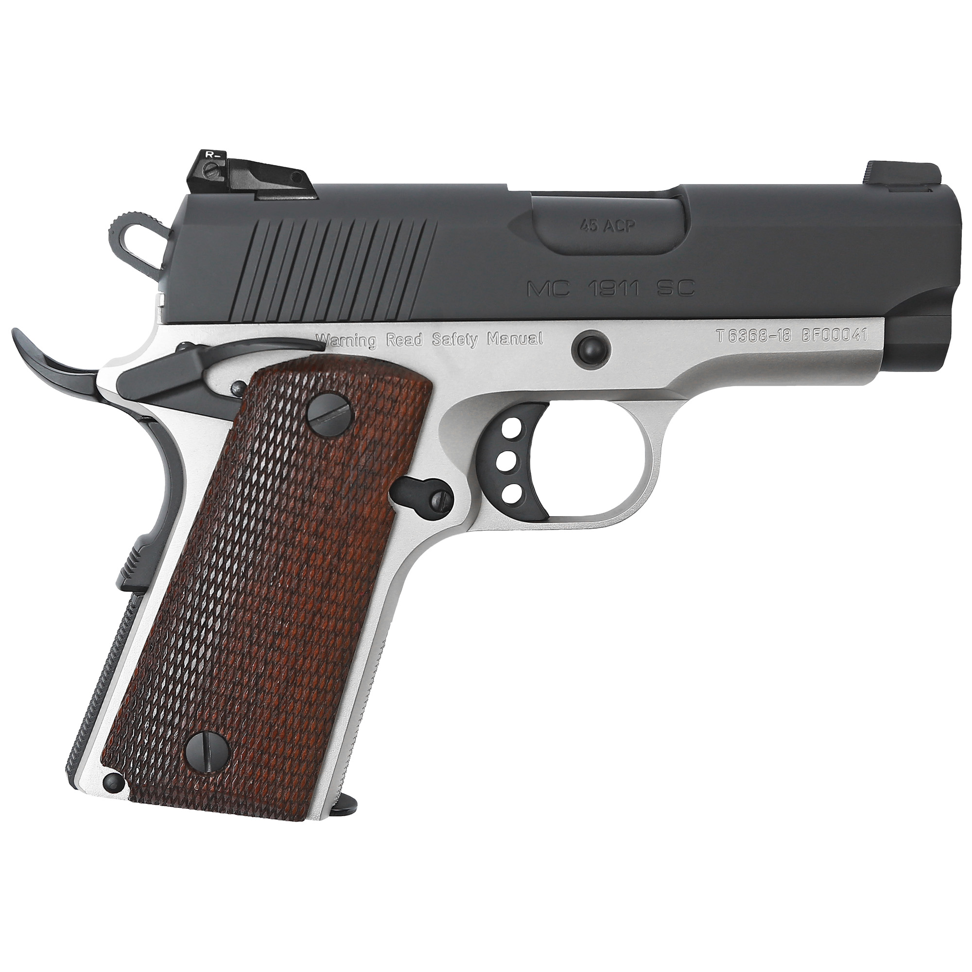 Girsan .45 ACP 1911 Pistol, 3.4" Barrel, Fixed Sights, Black, Silver - 390042 - Girsan