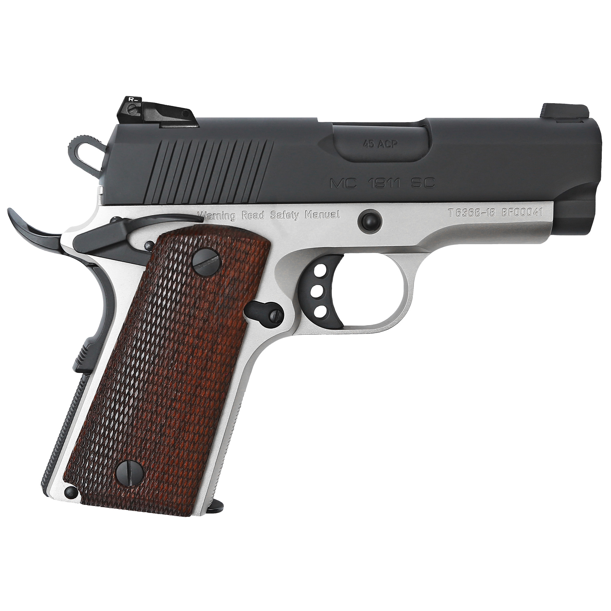Girsan 9mm 1911 Pistol, 3.4" Barrel, Fixed Sights, Black, Silver - 390046 - European American Armory