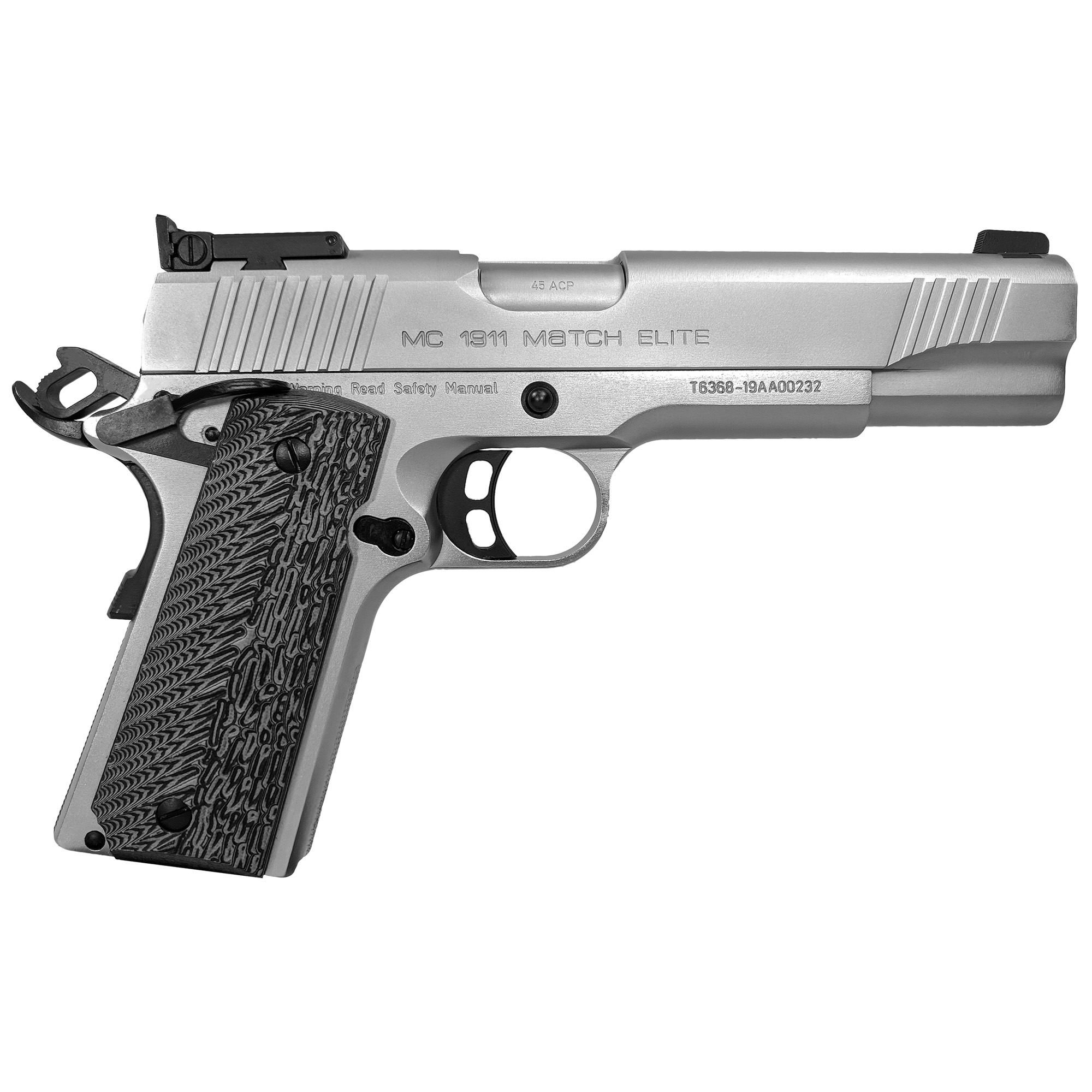 Girsan .45 ACP 1911 Pistol, 5" Barrel, Adjustable Rear Sights, Silver - 390095 - Girsan