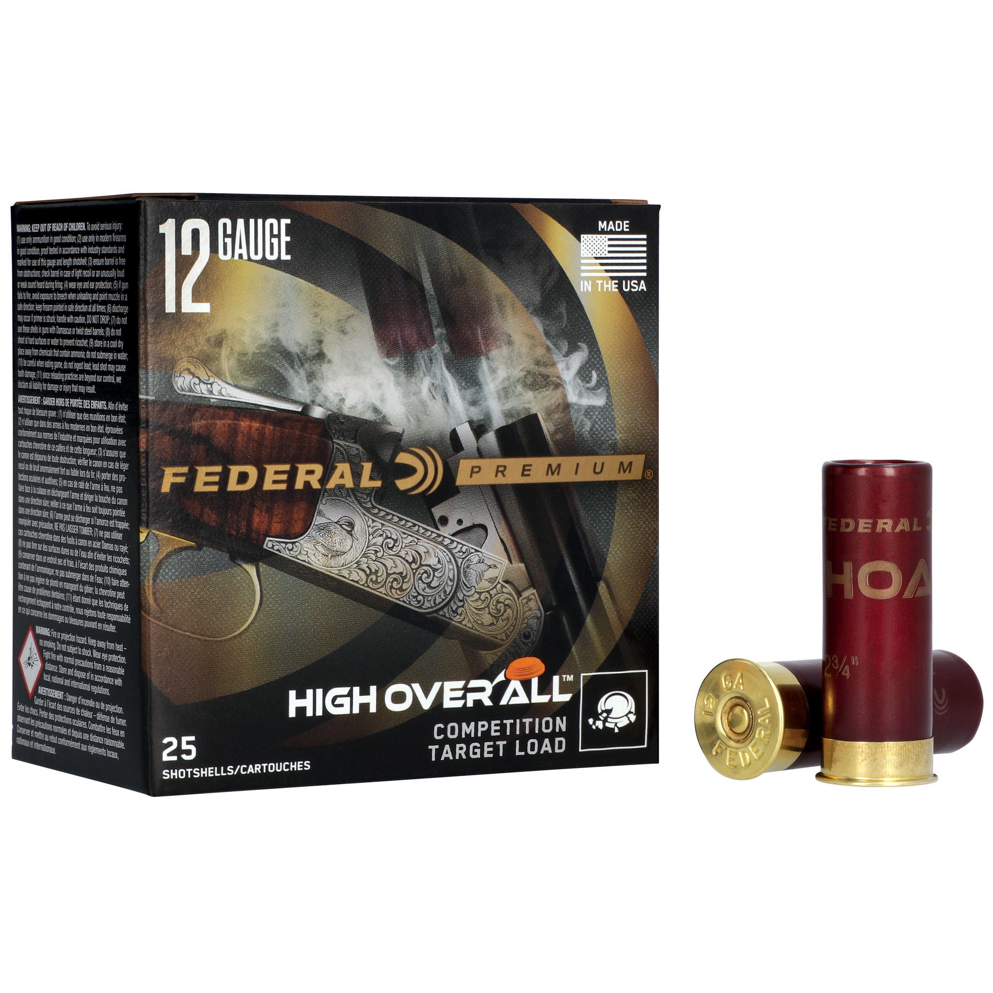 Federal Premium 12 Gauge Ammunition, 25 Rounds Lead #9 - HOA12L 9 - Federal