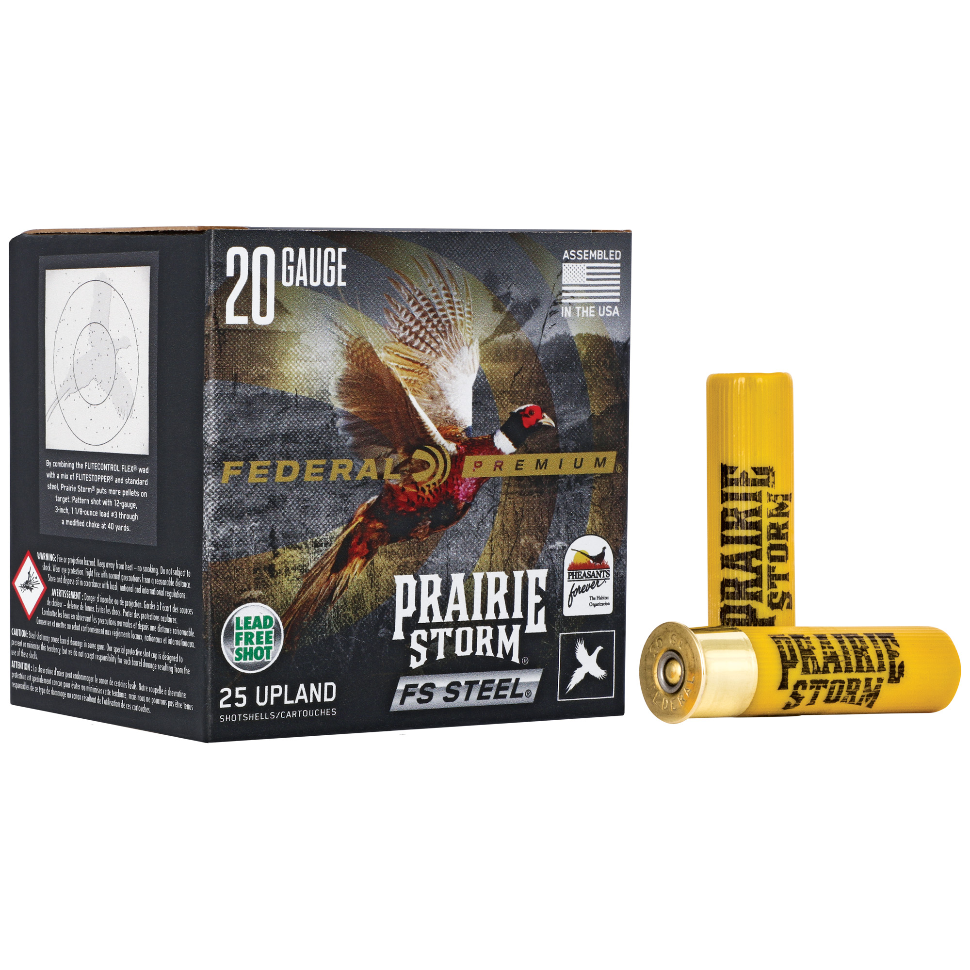 Federal Premium 20 Gauge Ammunition, 25 Rounds Steel Shot #3 - PFSX207FS3 - Federal