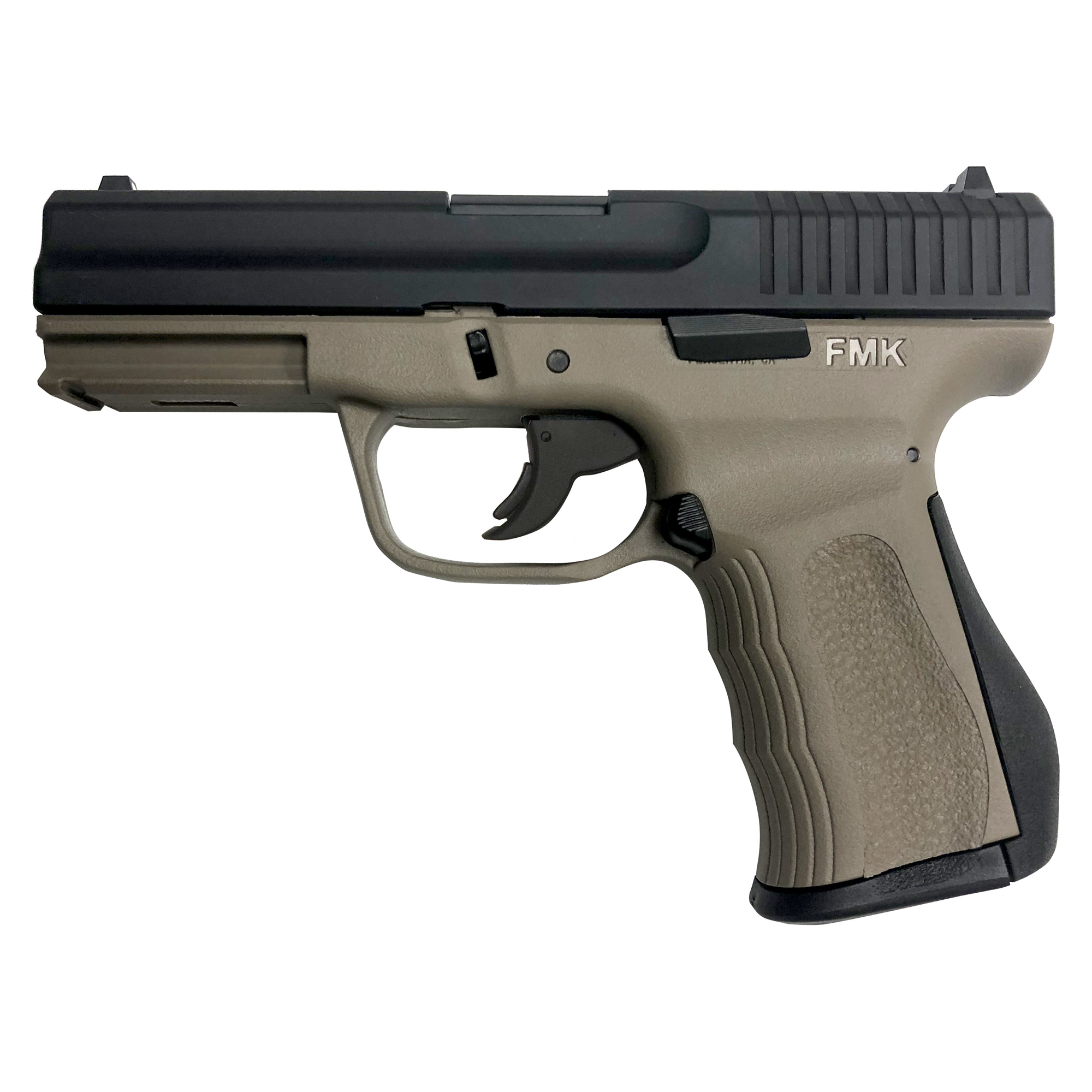 FMK 9C1G2 9mm Pistol, 4" Barrel, Flat Dark Earth, Black - FMKG9C1G2DESSCM - Fmk Firearms