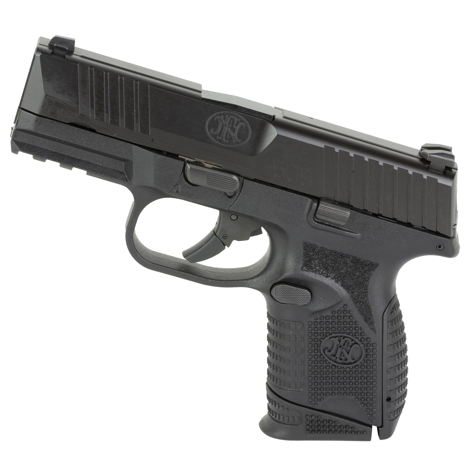 FN FN509 Compact 9mm Pistol, 3.7" CHF Barrel, Black - 66100816 - Fnh