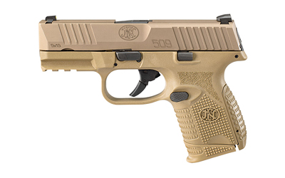 FN FN509 9mm Pistol, 3.7" CHF Barrel, 3 Dot Sights, Flat Dark Earth - 66101644 - Fnh
