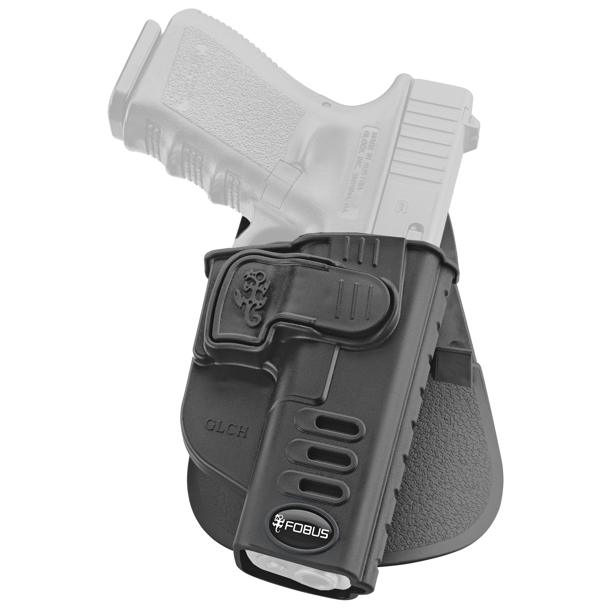 Fobus CH Series, Paddle Holster, Right Hand, Black, Fits Glock 17,19,22,23,31,32, Polymer - Fobus Usa