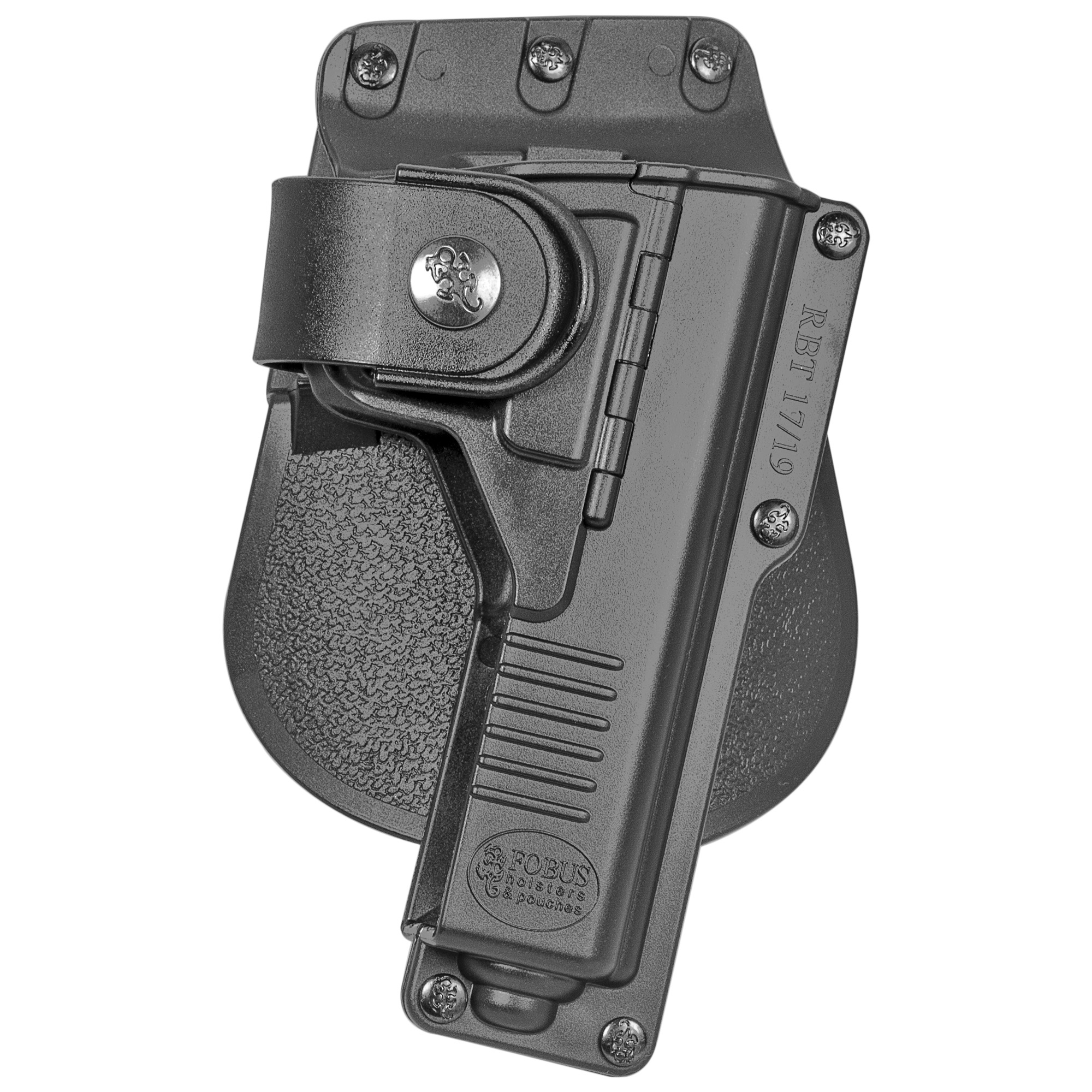 Fobus Tactical Right Hand Paddle Holster for Glock 17/22 Light, Black - RBT17 - Fobus Usa