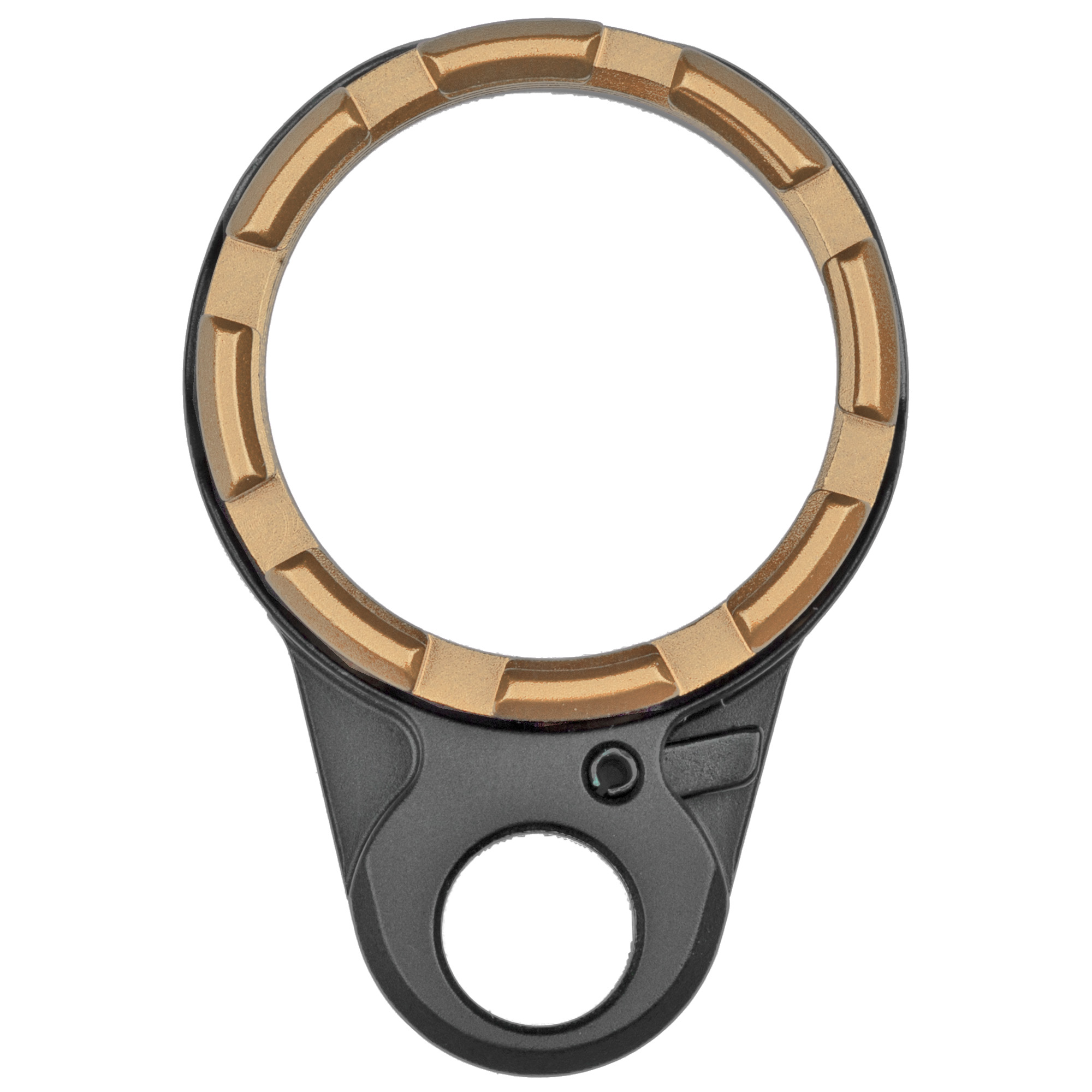 Fortis Light Weight K2 Castle Nut and End Plate Black, Flat Dark Earth - LEBLKK2FDE - Fortis Manufacturing