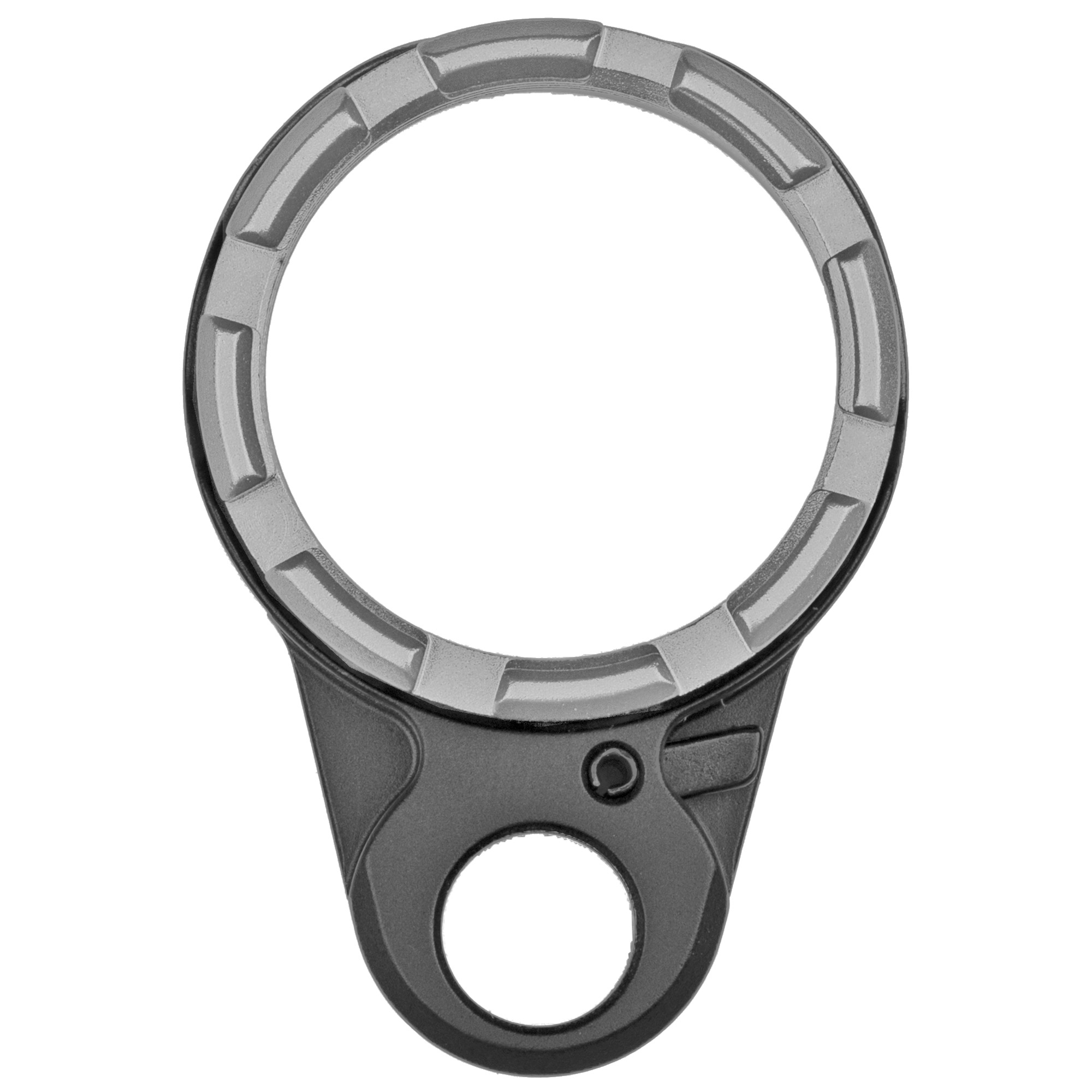 Fortis Light Weight K2 Castle Nut and End Plate Black, Gray - LEBLKK2GRY - Fortis Manufacturing