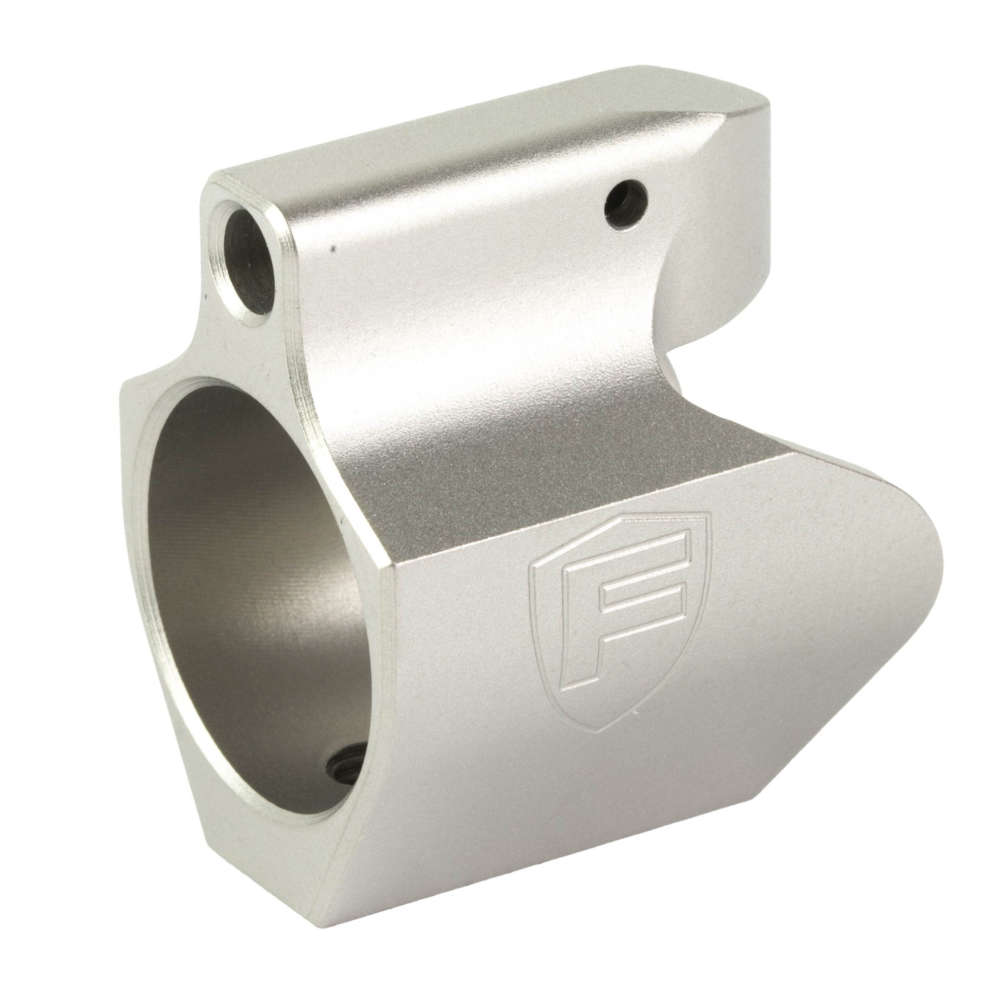 Fortis Gas Block, Silver, Stainless, Fits .750 Barrels - Fortis Manufacturing