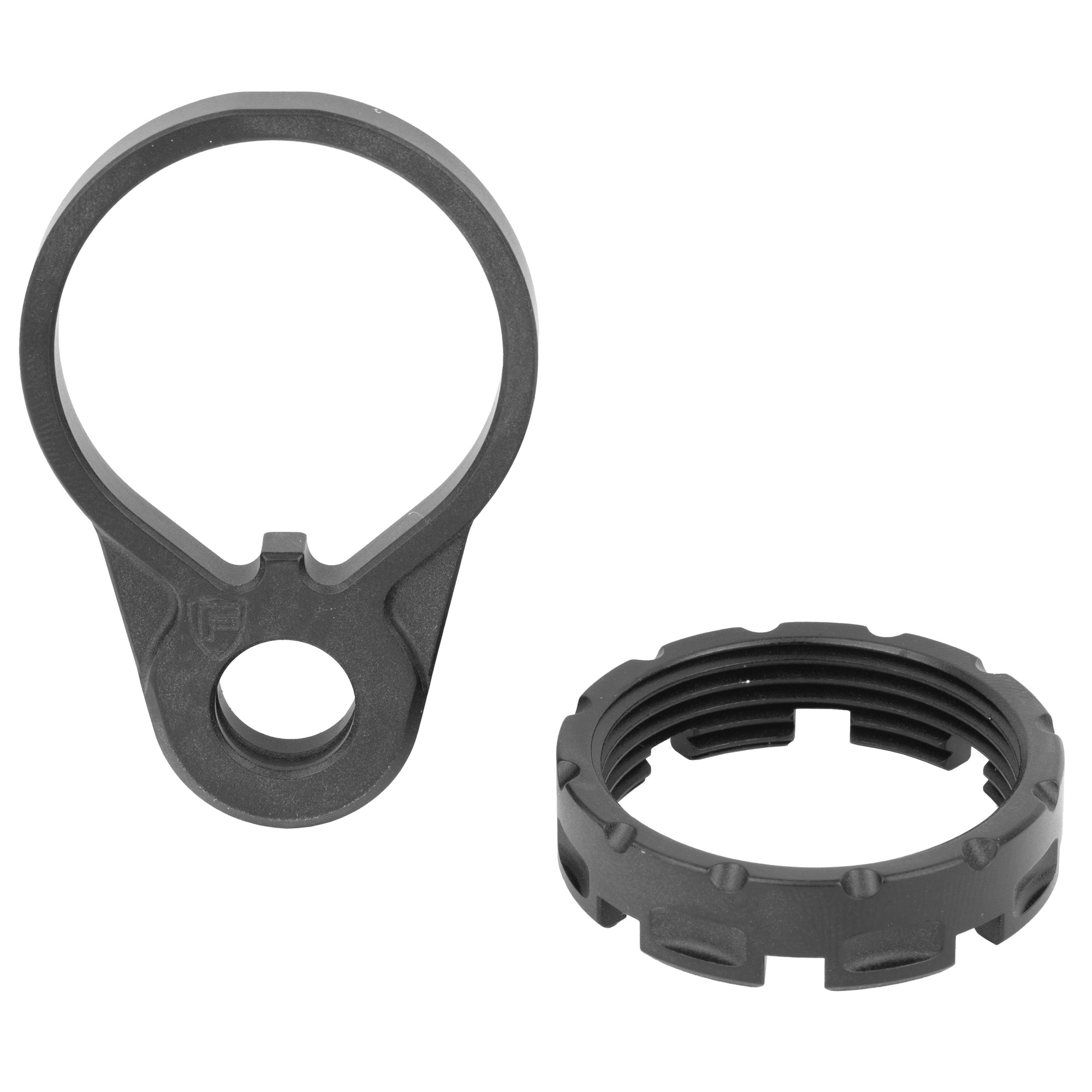 Fortis Castle Nut and End Plate, Black, Anodized Finish QD - Fortis Manufacturing