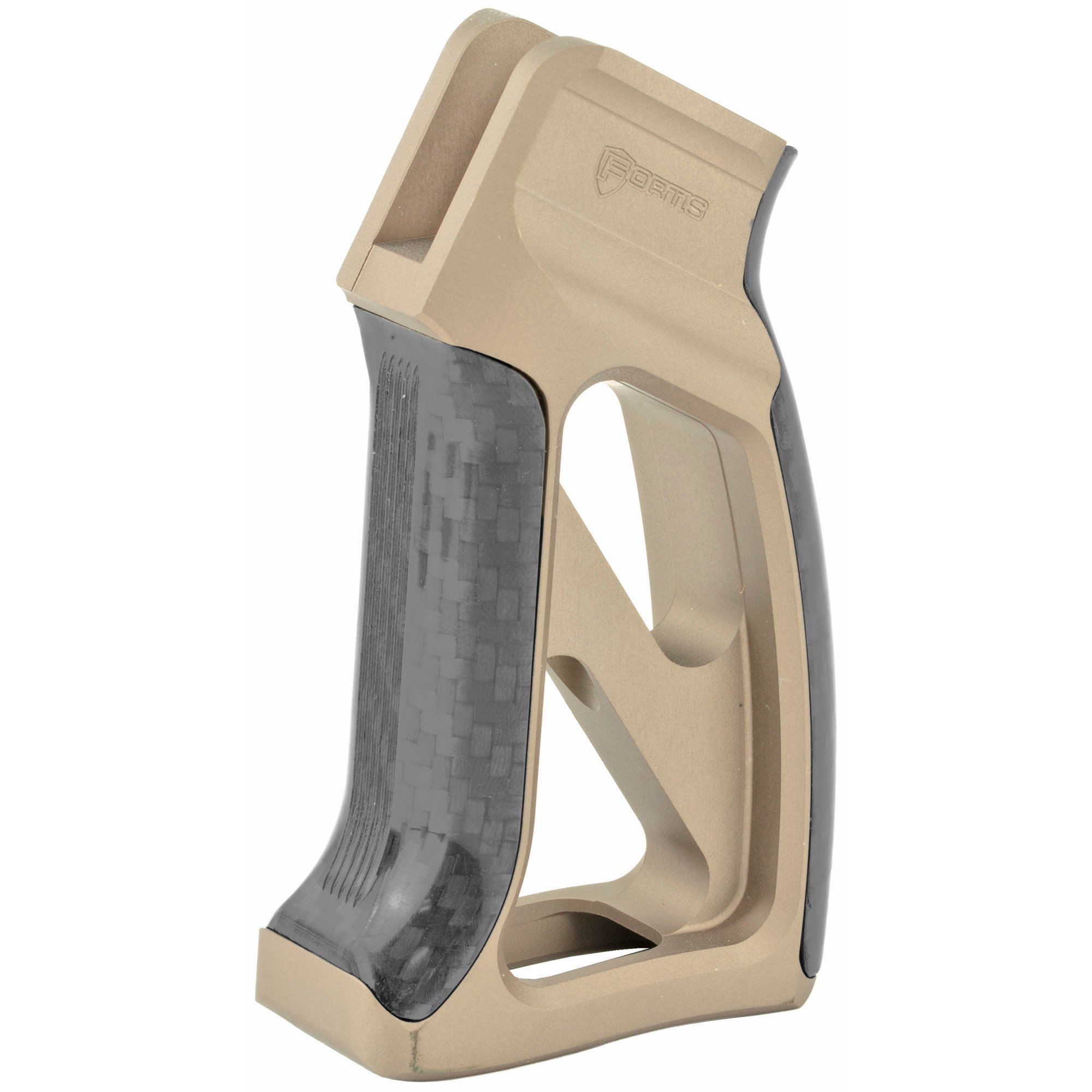 Fortis Torque AR-15 Pistol Grip with Carbon Fiber, Flat Dark Earth - TORPGCFFDE - Fortis Manufacturing