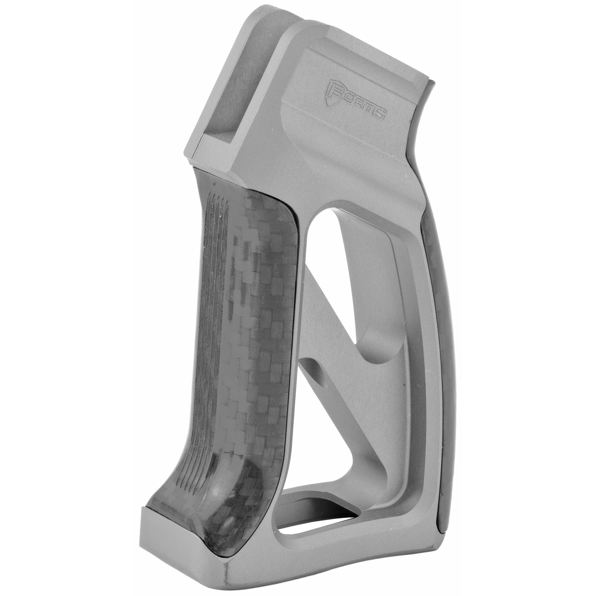 Fortis Torque AR-15 Pistol Grip with Carbon Fiber, Gray - TORPGCFGRY - Fortis Manufacturing