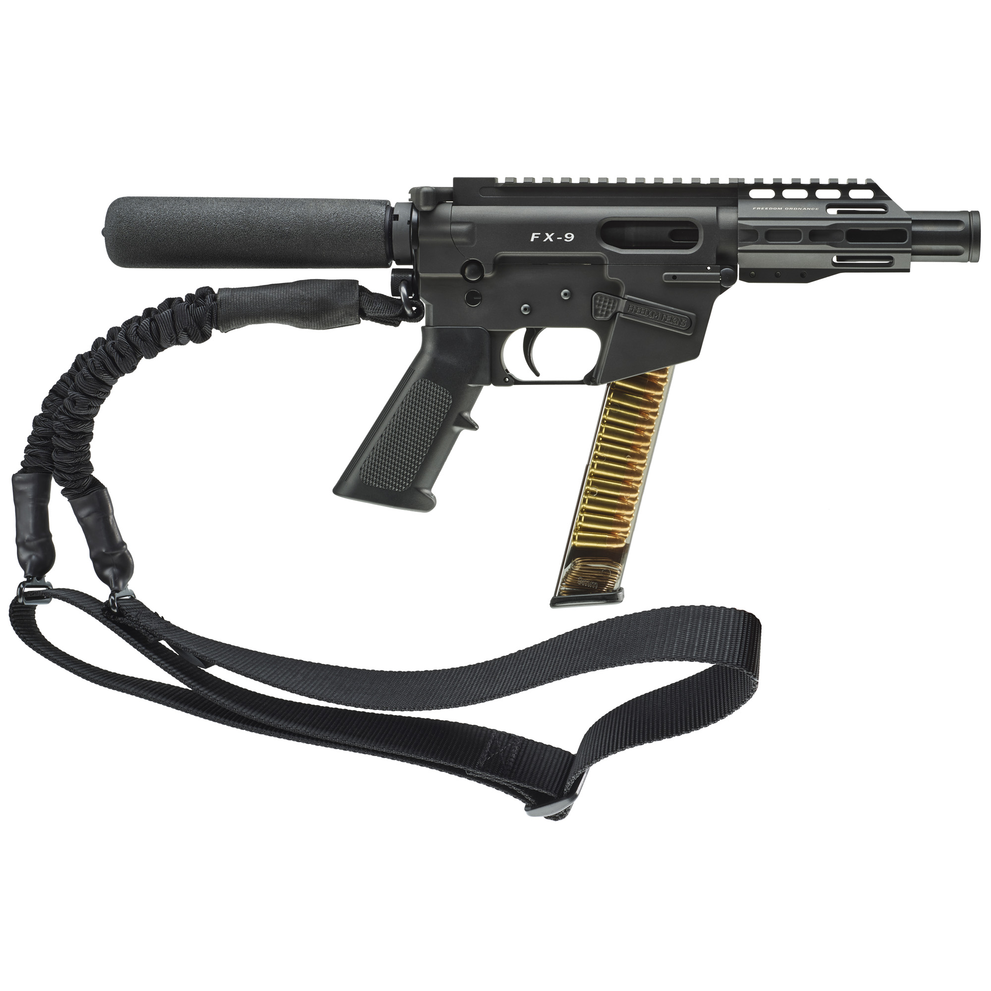 Freedom Ordnance 9mm AR Pistol with 4" Barrel, Black - FX9P4T - Freedom Ordnance