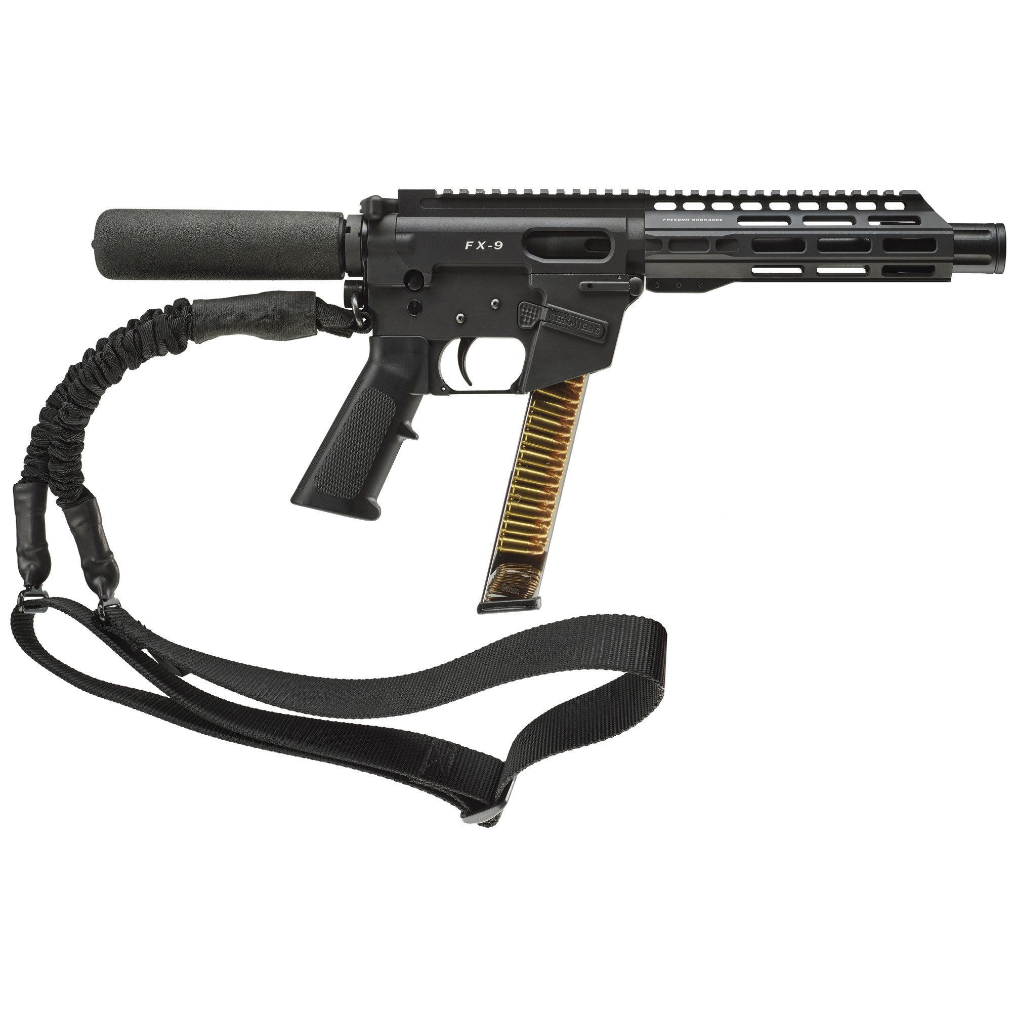 Freedom Ordnance 9mm AR Pistol with 8" Barrel, Black - FX9P8T - Freedom Ordnance
