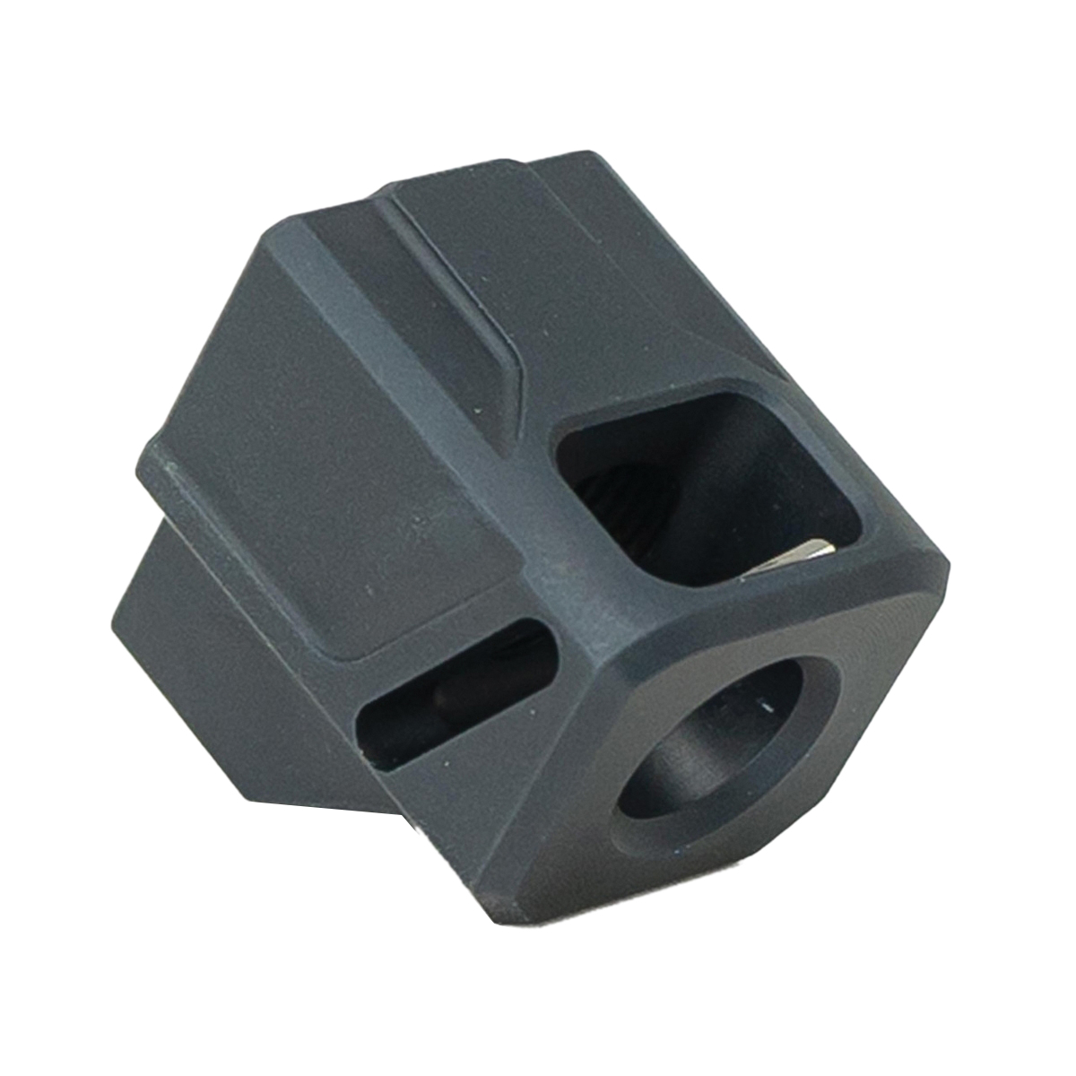 Faxon Firearms EXOS-514 Compensator 1/2-28 Fits Smith and Wesson M&P 1.0 Full-Size, Black - Faxon Firearms
