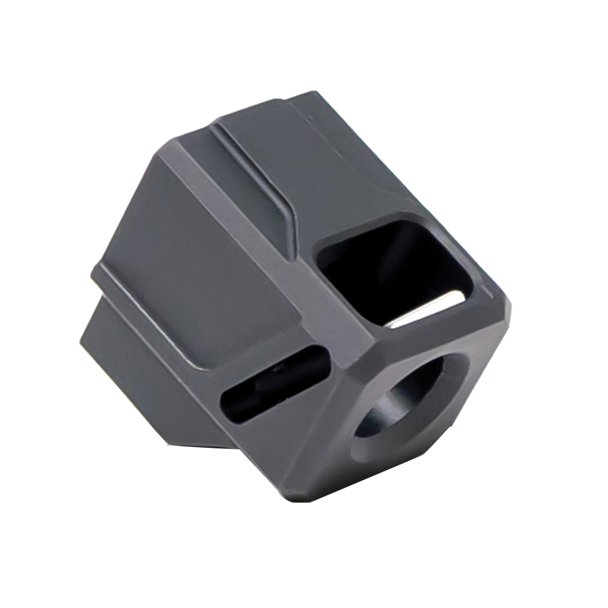 Faxon Firearms EXOS-523 Compensator 1/2-28 Fits Glock G43, Black - Faxon Firearms