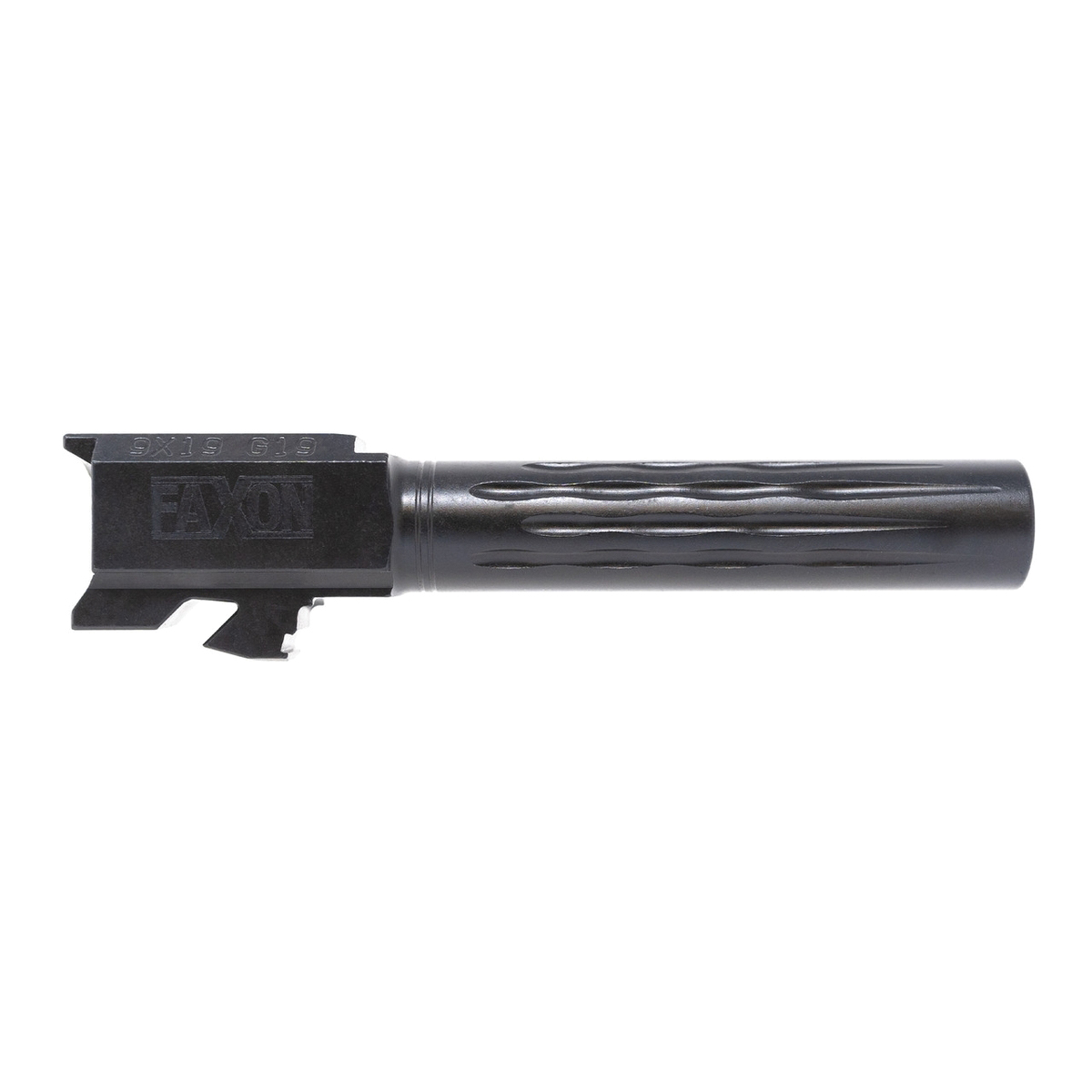 Faxon Firearms Match Drop-In Barrel 9mm 4.02" Fits Glock Gen 1-5 G19 Compact, Black - Faxon Firearms