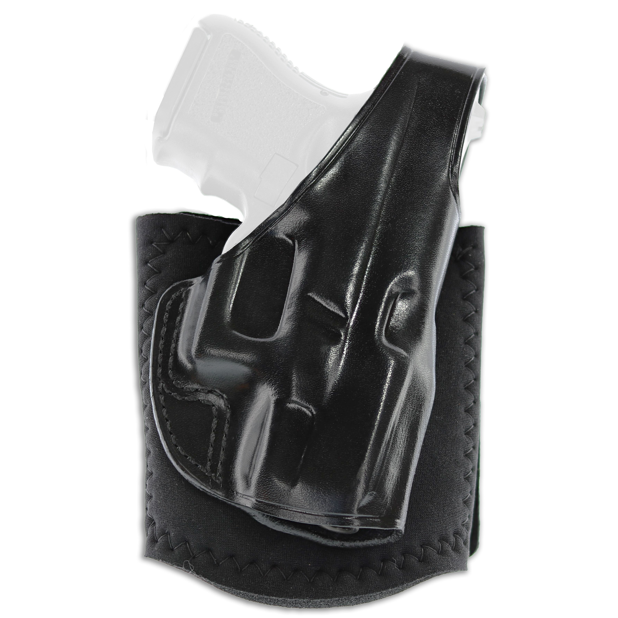 Galco Ankle Glove Ankle Holster, Fits Glock 42 and Sig P365, Right Hand, Black