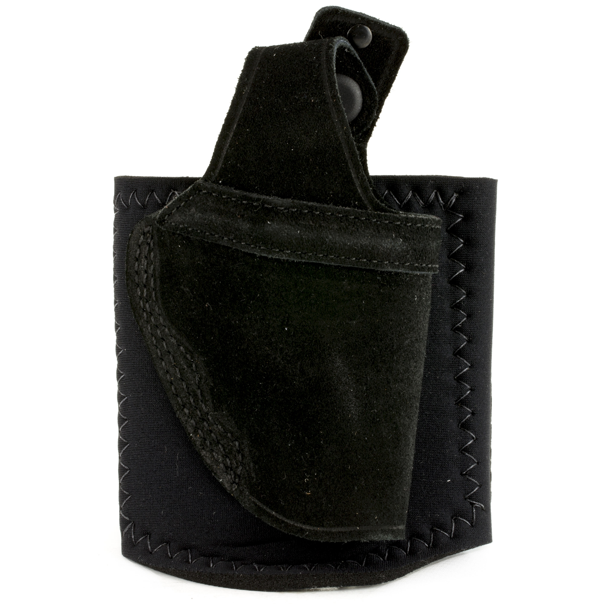 Galco Ankle Lite Ankle Holster, Fits Ruger LCR, Right Hand, Black Leather - Galco
