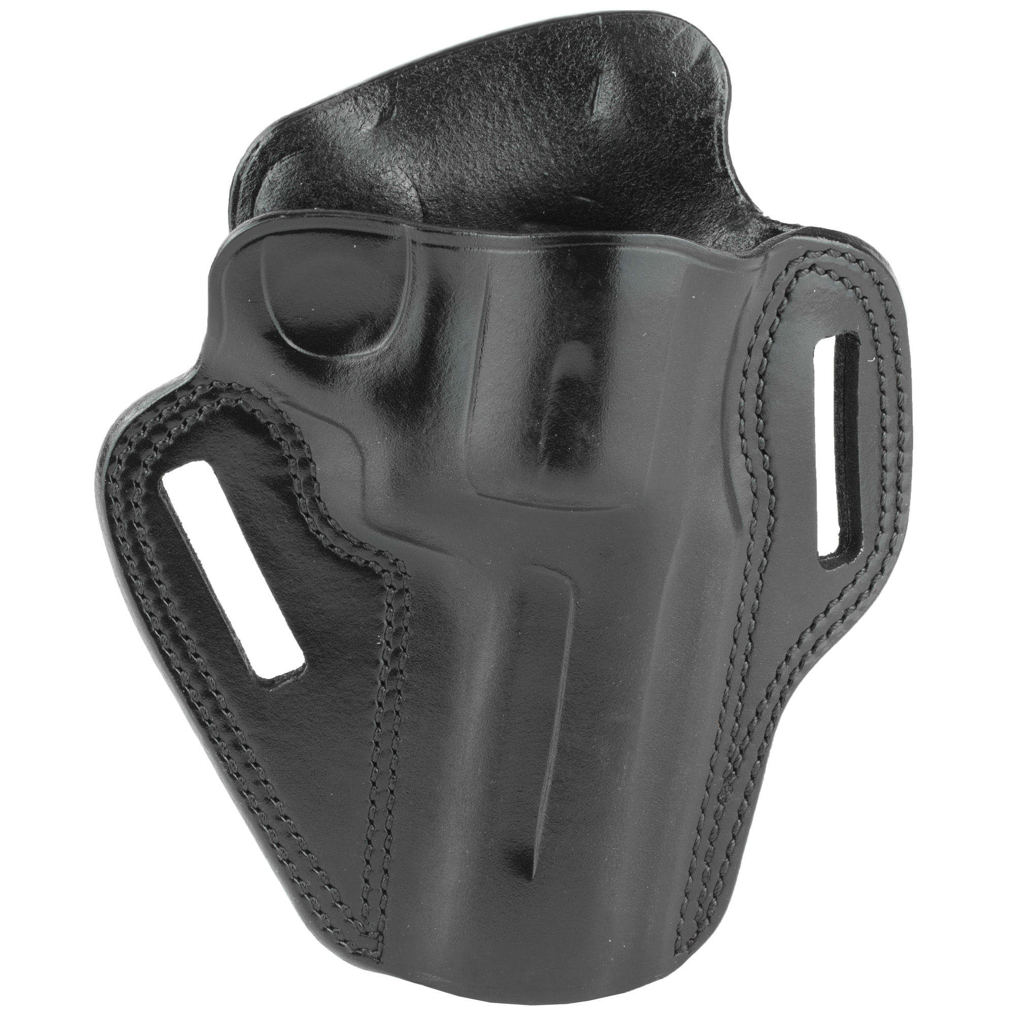 Galco Combat Master Belt Holster, Fits S&W L Frame with 4" Barrel, Right Hand, Black Leather - Galco