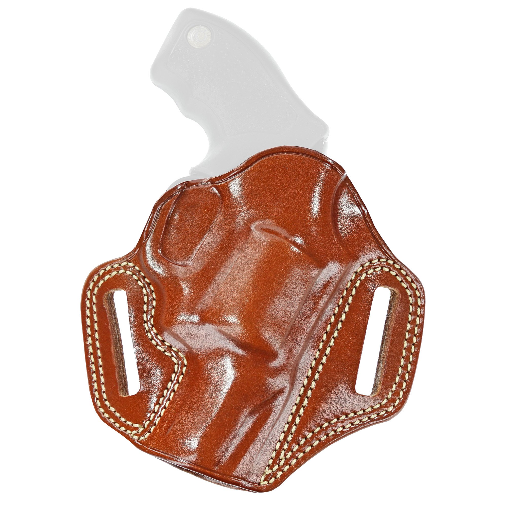 Galco Combat Master Belt Holster, Fits S&W L Frame with 4" Barrel, Right Hand, Tan Leather - Galco