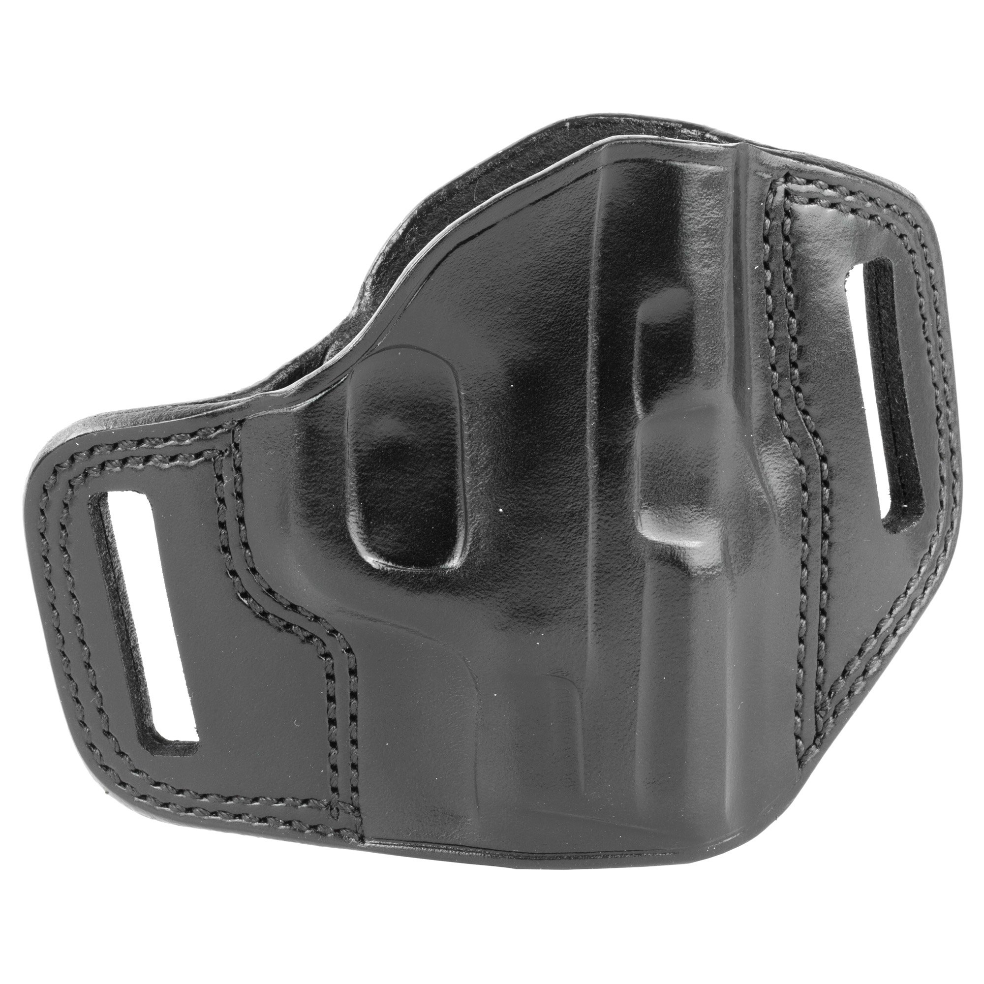 Galco Combat Master Belt Holster, Fits S&W Shield, RightHand, Black Leather - Galco