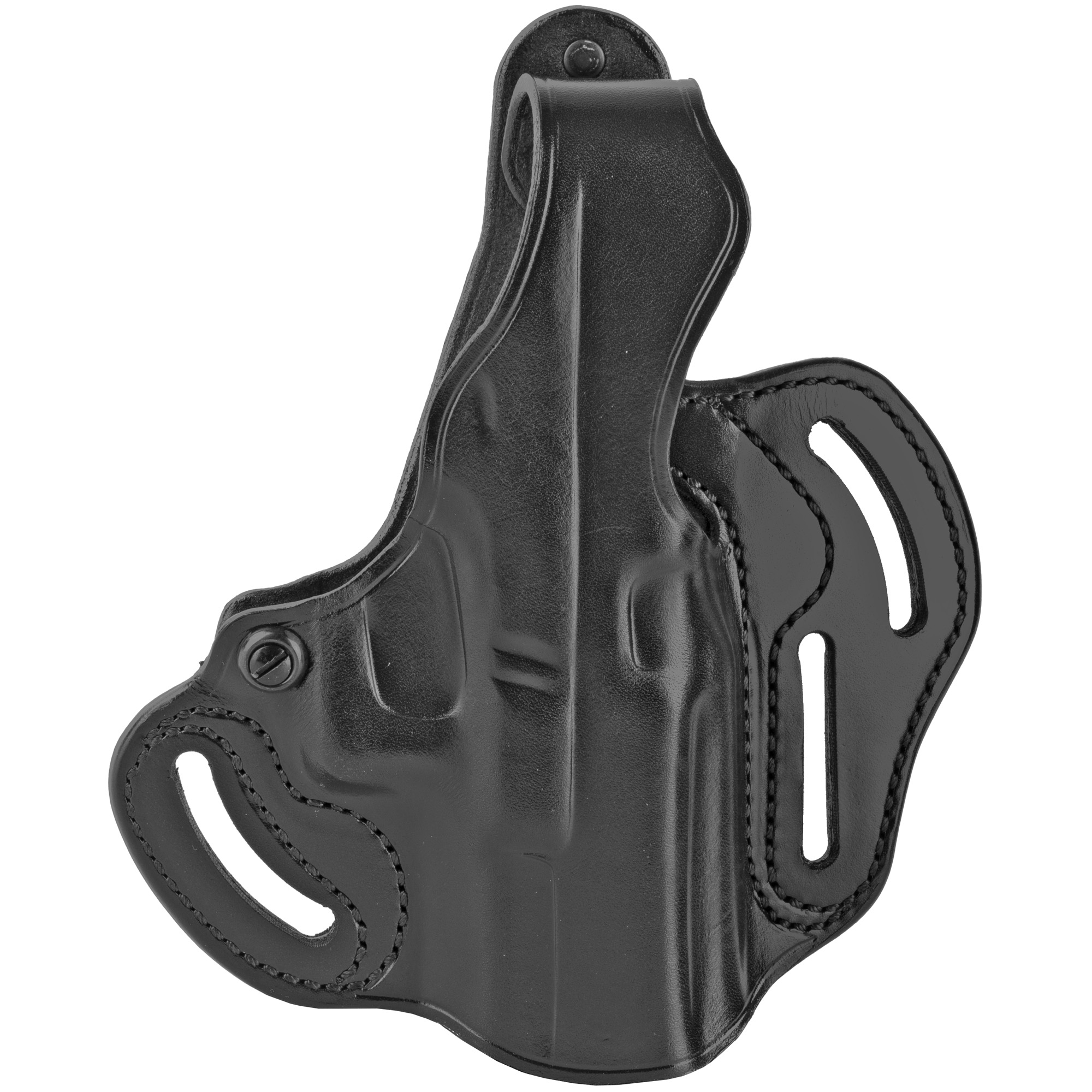 Galco Cop 3 Slot, Holster, Right Hand, Black, 4", Fits Glk19, 23, Premium Steerhide - Galco