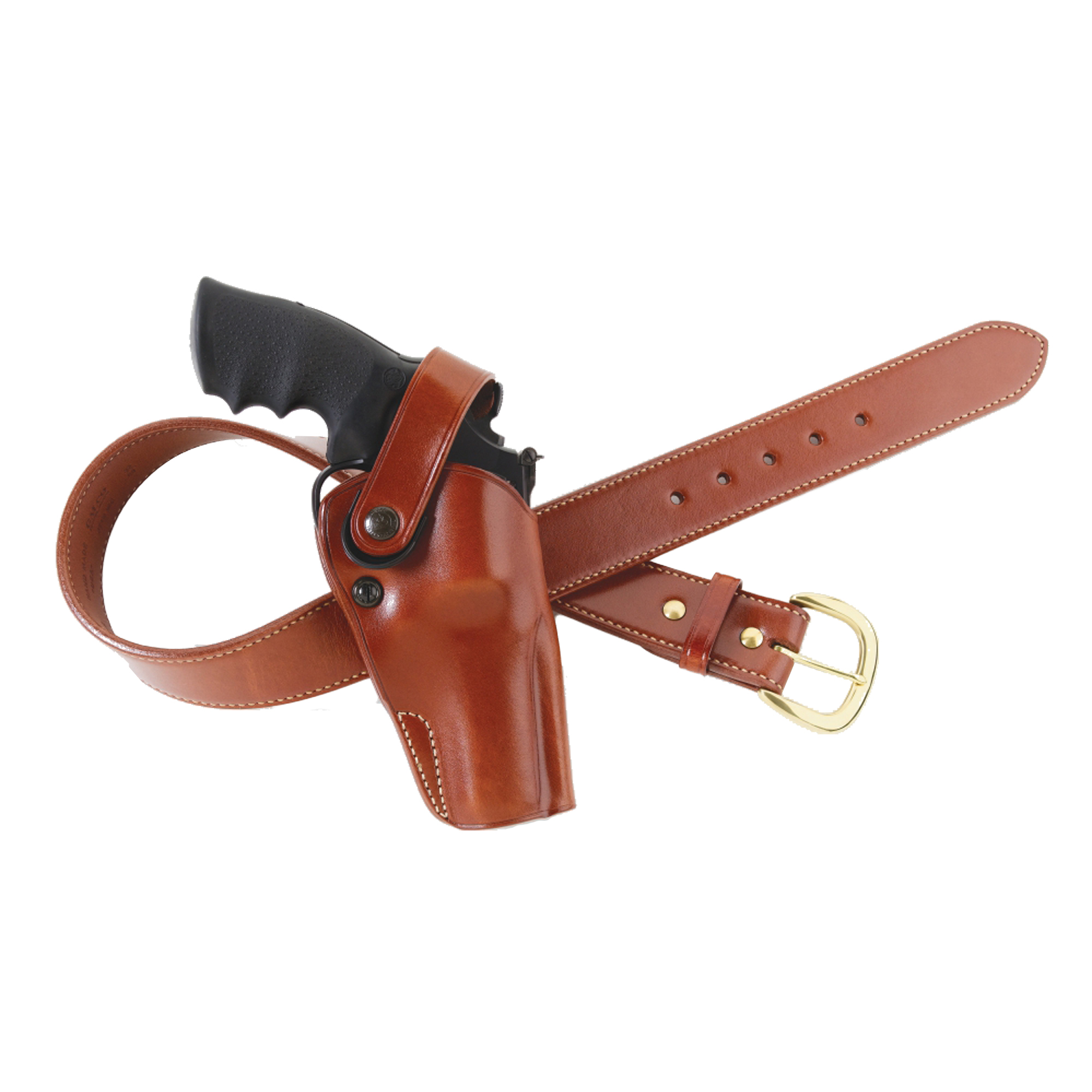 Galco DAO Belt Holster, Fits S&W 500 With 4" Barrel, Right Hand, Tan Leather