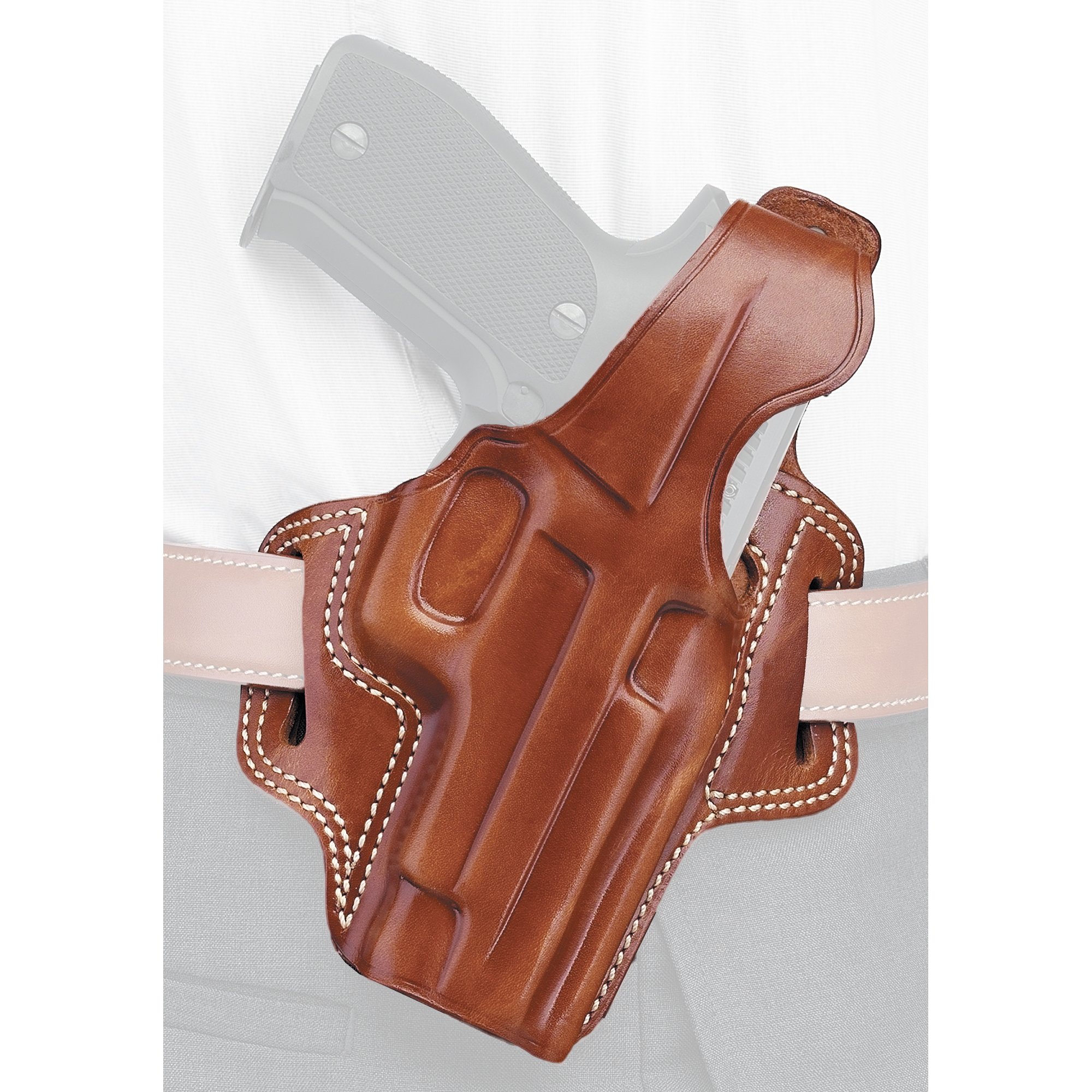 Galco Fletch Holster, Fits Glock 19/23, Right Hand, Tan Leather - Galco