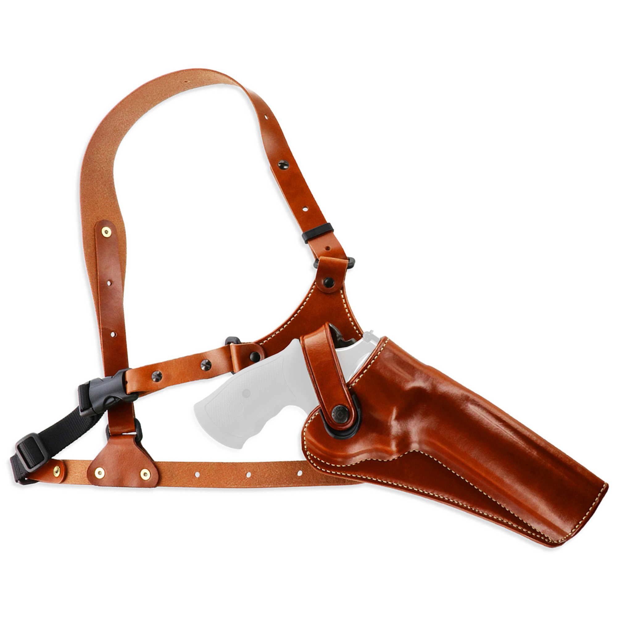 Galco Great Alaskan, Chest Holster, fits S&W FR .44/Model 29/629, Right Hand, Tan Premium Steerhide - Galco