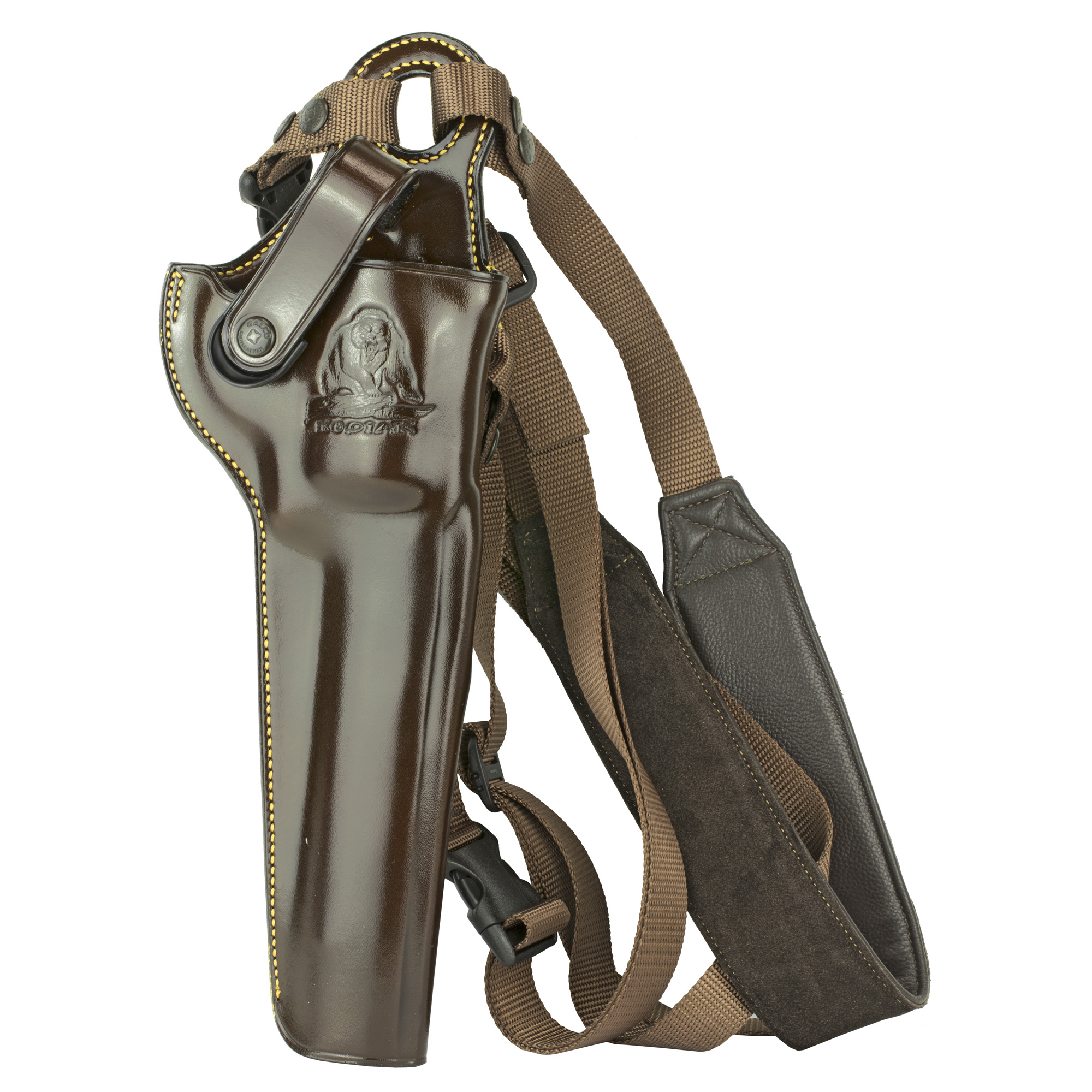 Galco Kodiak Shoulder Holster, Fits S&W 500 With 8.375" Barrel, Right Hand, Havana Leather