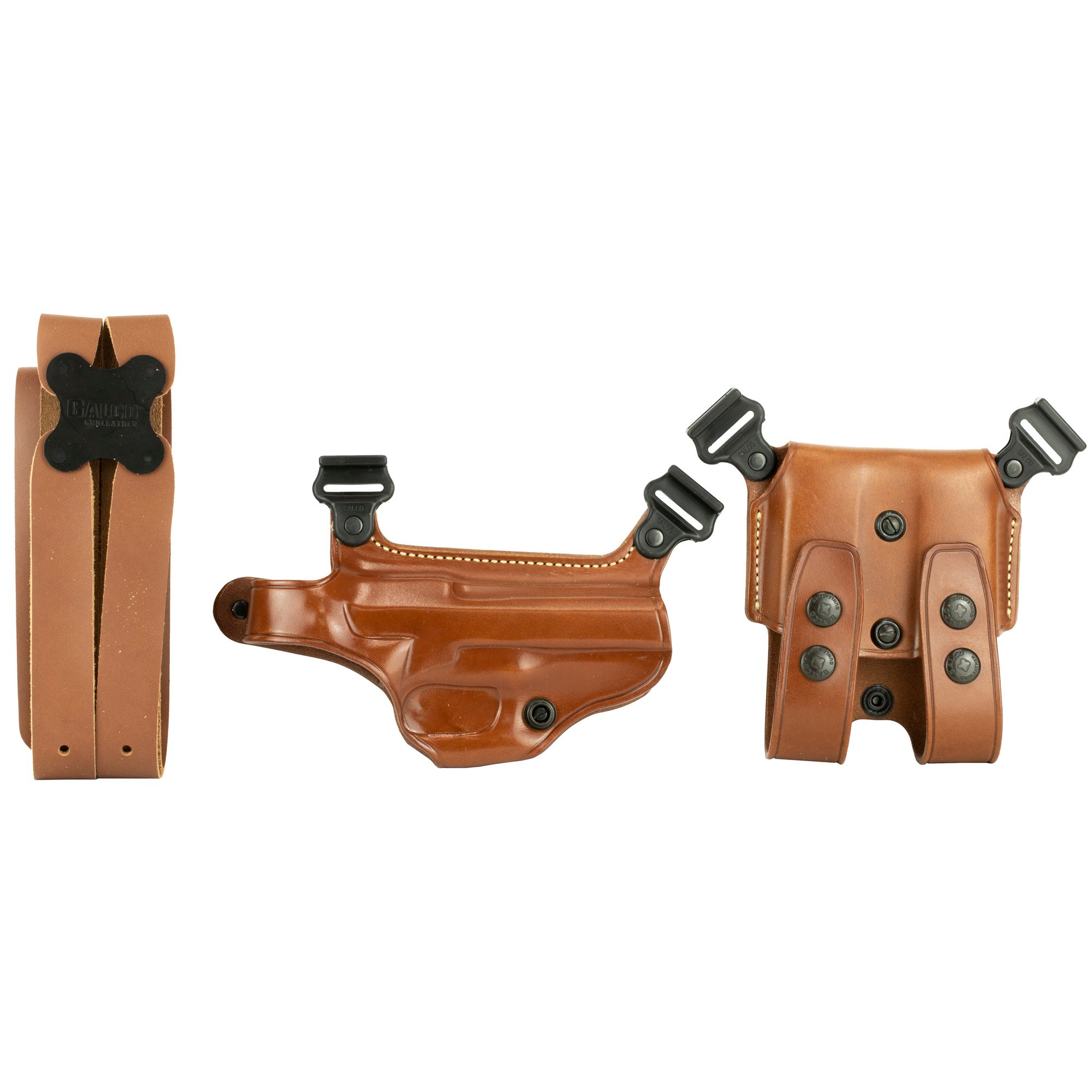 Galco Miami Classic Shoulder Holster, Fits Beretta 92F, Right Hand, Tan Leather - Galco