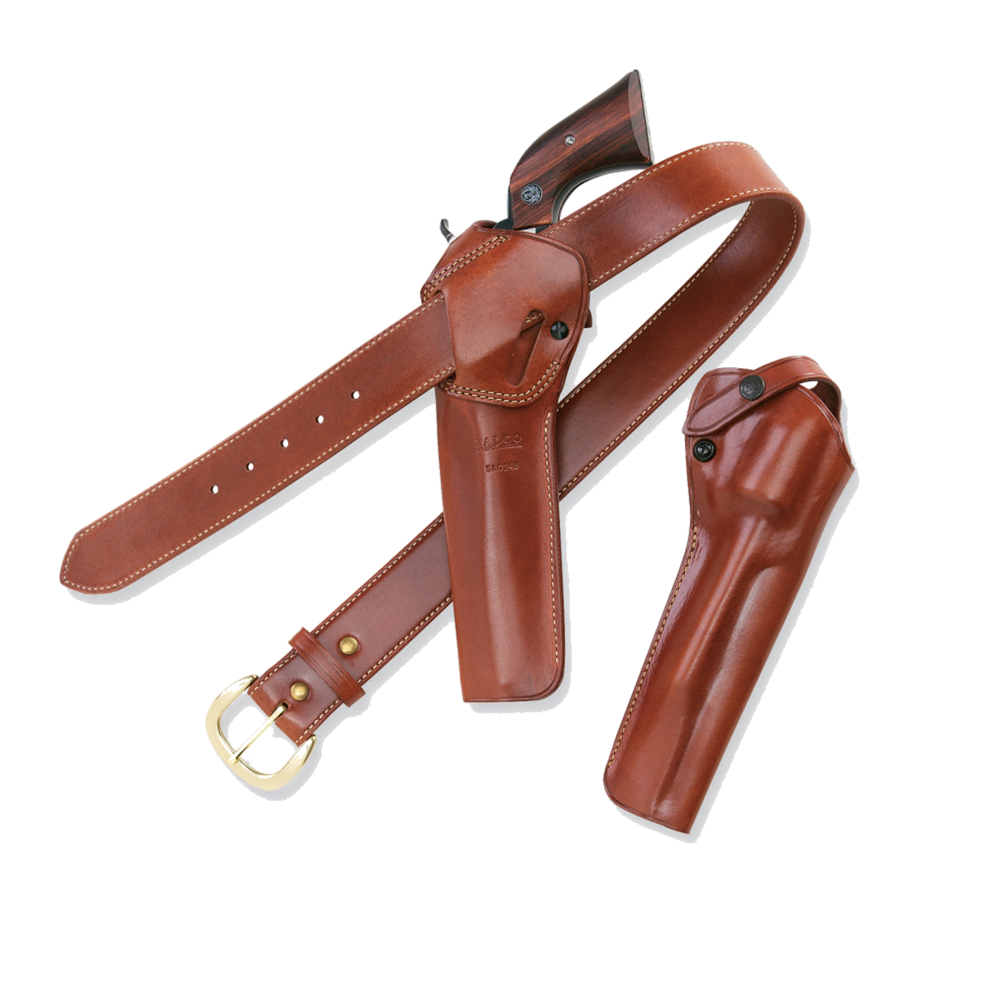 Galco SAO Single Action Outdoorsman Right Hand Holster for Single Action Army, Tan - SAO166 - Galco