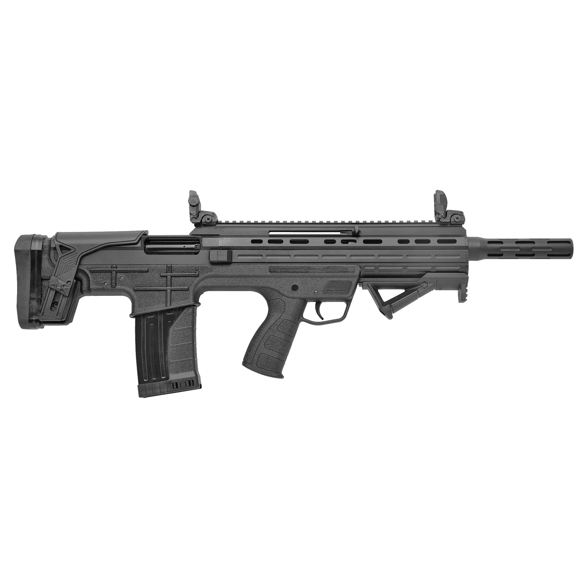 Garaysar Fear-105 12 Gauge 19.7" 5rd Semi-Auto Shotgun, Black - Garaysar