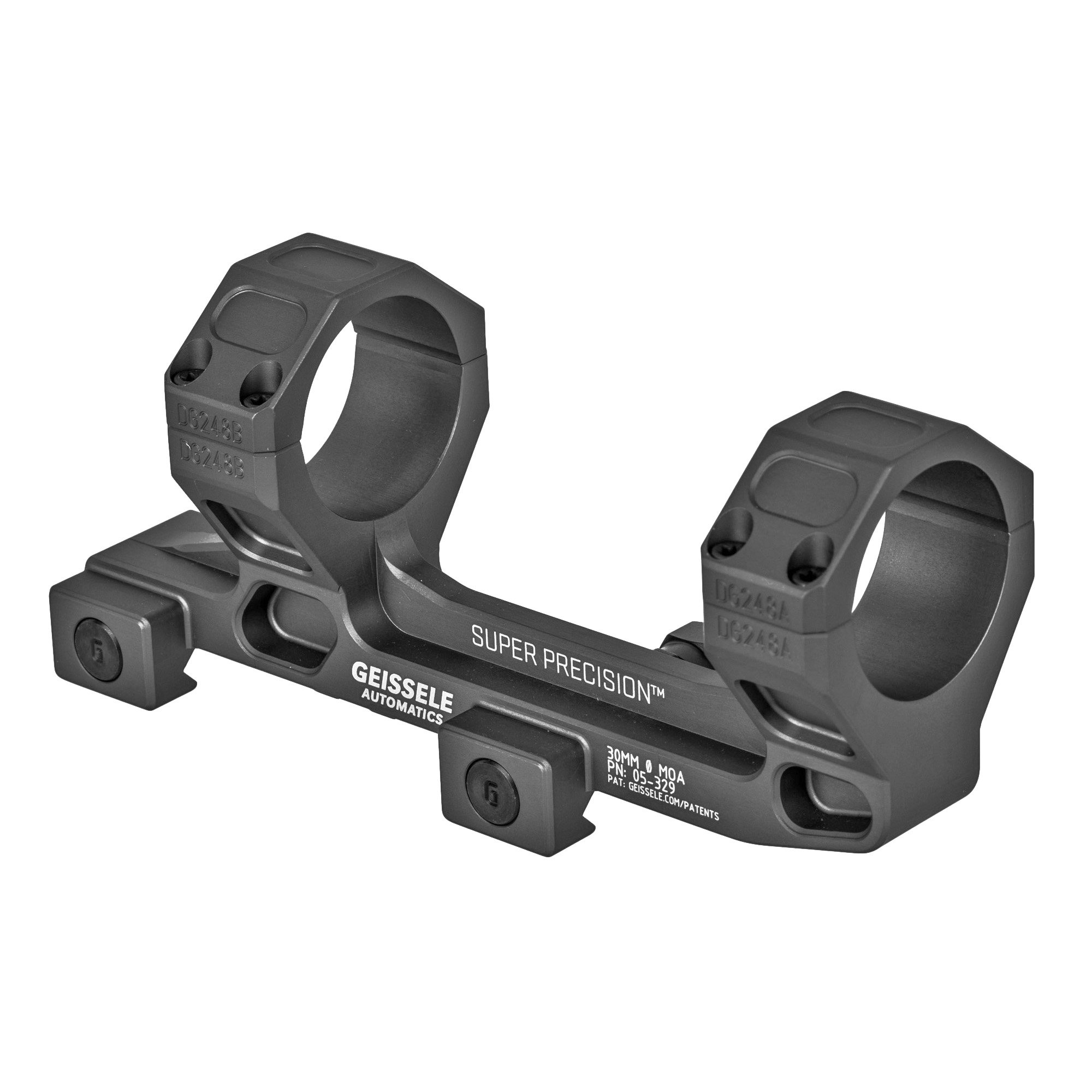 Geissele Automatics Super Precision Mount 30mm fits Vortex 1-6X Scopes Black Color Anodized Finish - Geissele