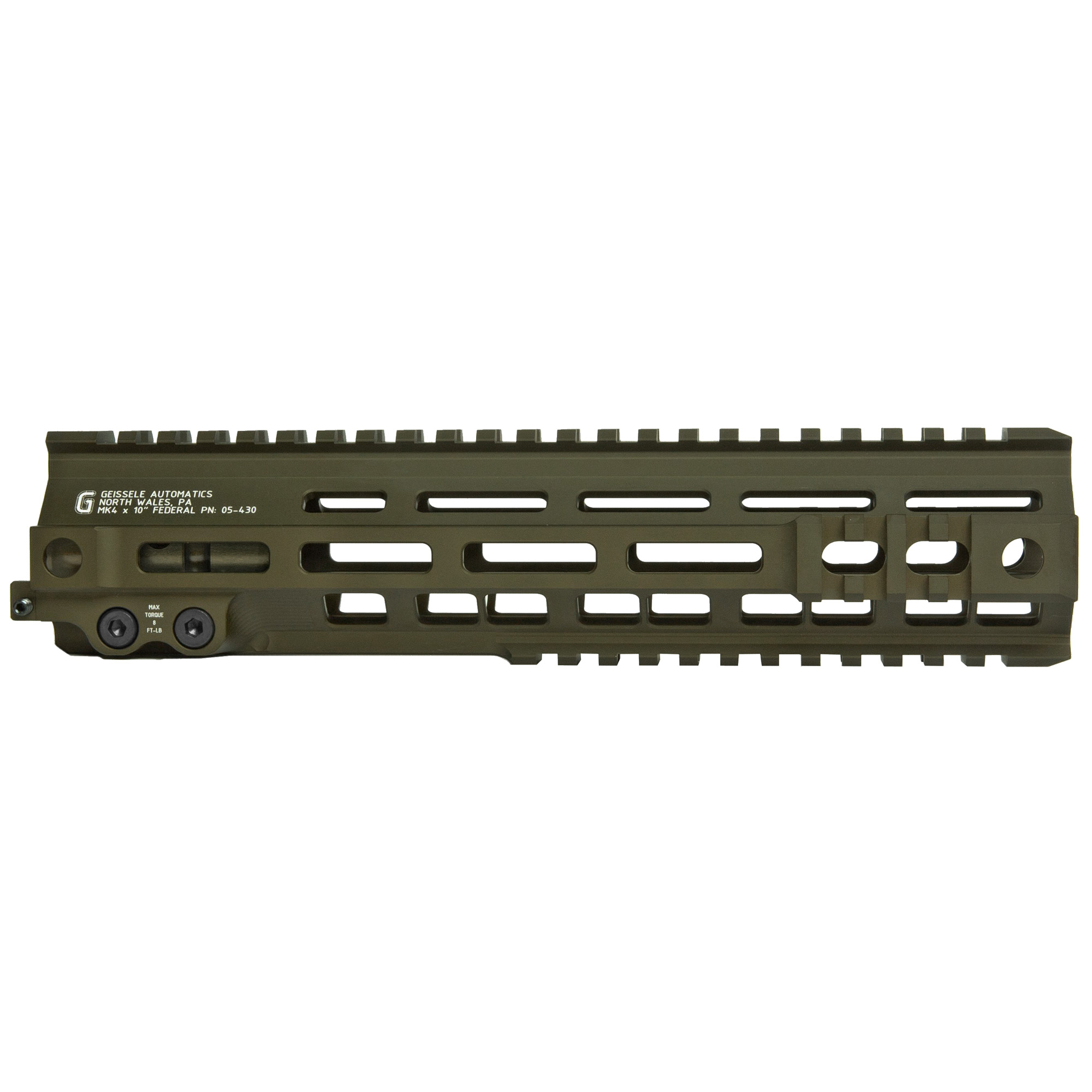 Geissele 10" MK4 Federal Rail - OD Green - Geissele