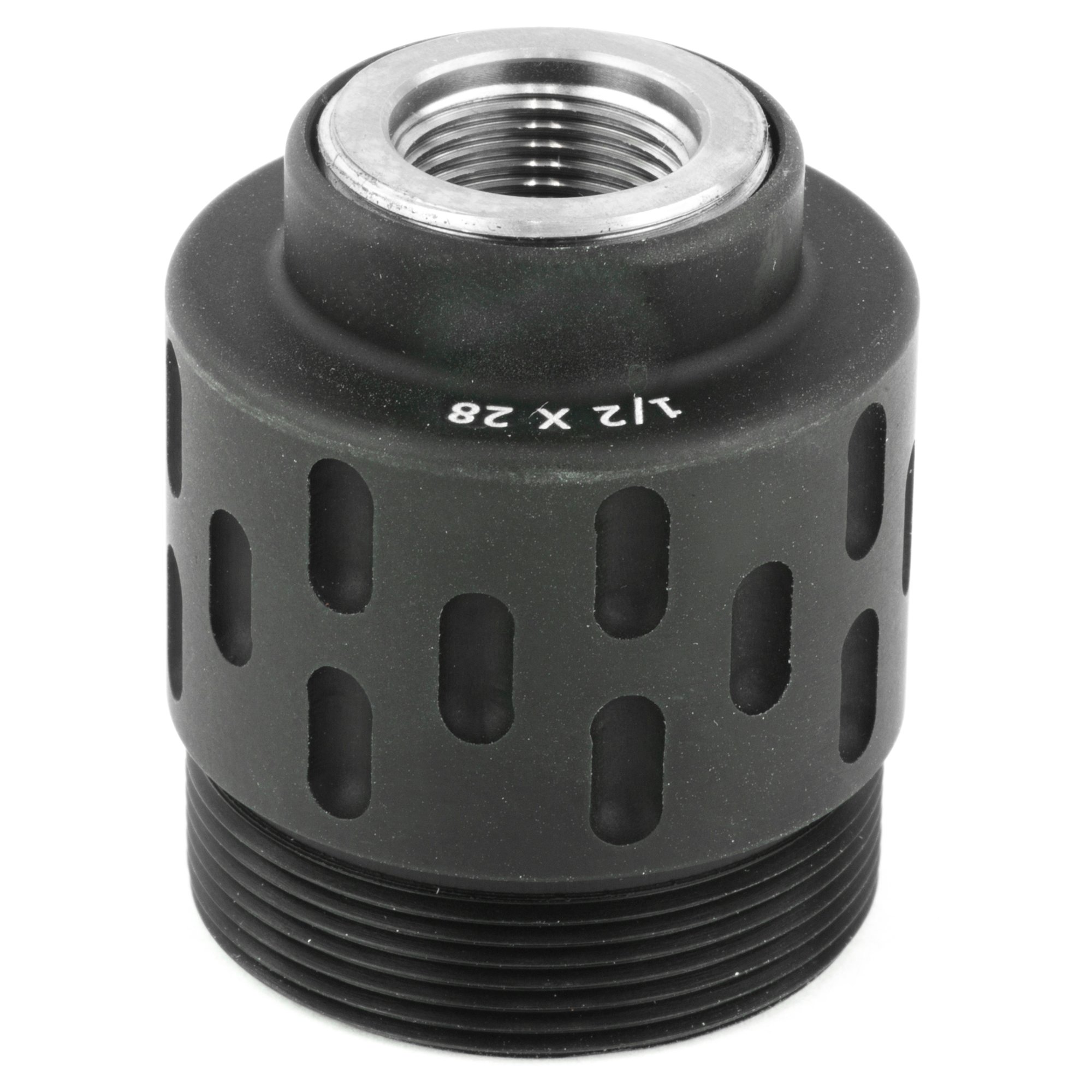 Gemtech Threaded Rear Mount, 1/2X28, Black Finish - 12172 - Gemtech