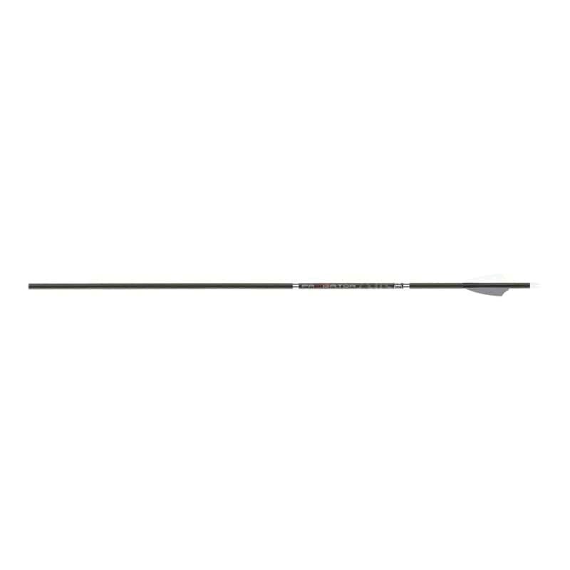 Carbon Express Predator Air 32" 6.20 GPI 500 Spine Fletched Arrow, Black Pack of 6