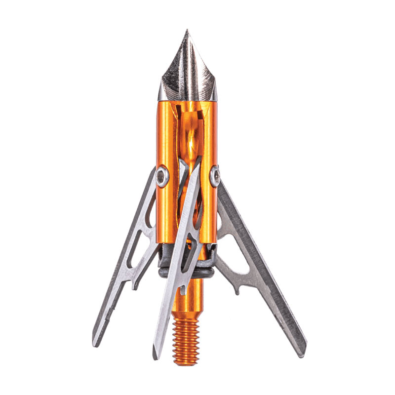Rage 2.13"/100 gr 3-Blade Chisel Broadhead, Orange Pack of 3 - Rage